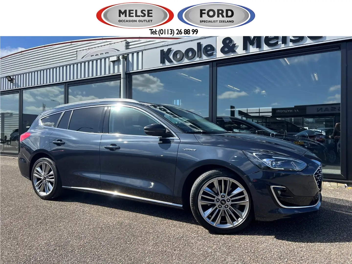 Ford Focus 1.5 EcoBoost 182 pk Vignale Blauw - 1