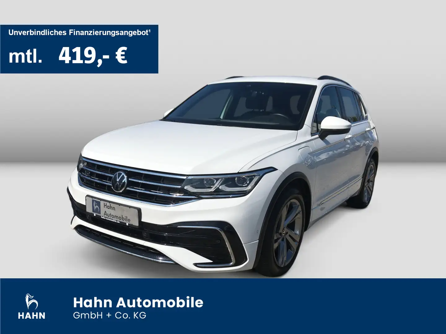 Volkswagen Tiguan 1.4eTSI DSG eHybrid R-Line AHK Cam IQ.Lig Weiß - 1