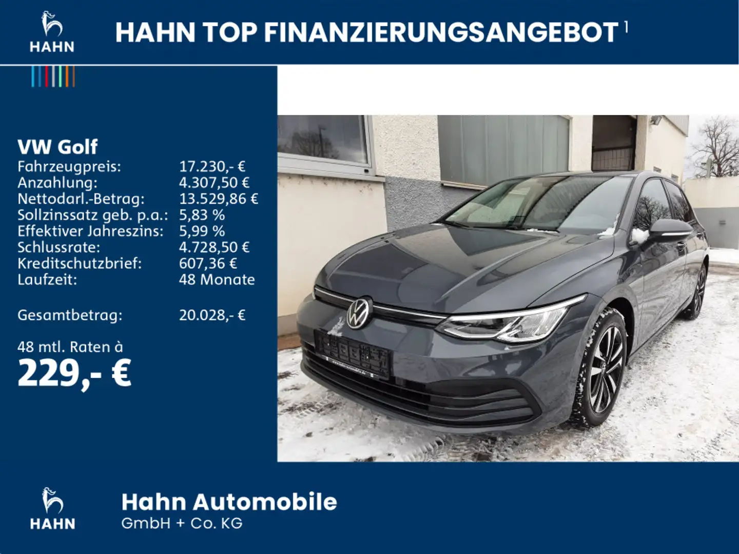 Volkswagen Golf VIII United 1.0TSI Navi LED Spurh App-Conne Grau - 2