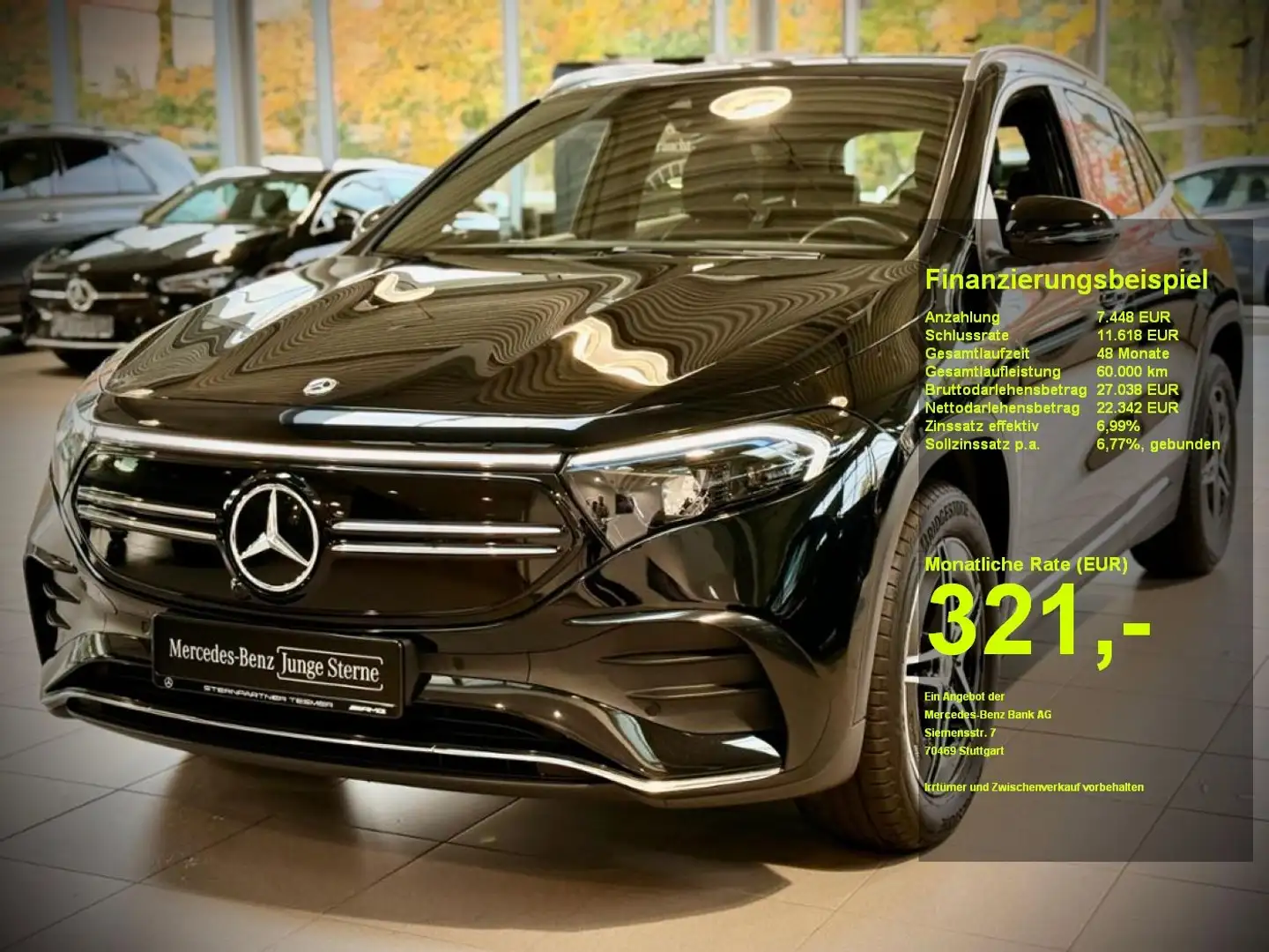 Mercedes-Benz EQA 250 AMG+KAMERA+MBUX+AMBIENTE Noir - 1