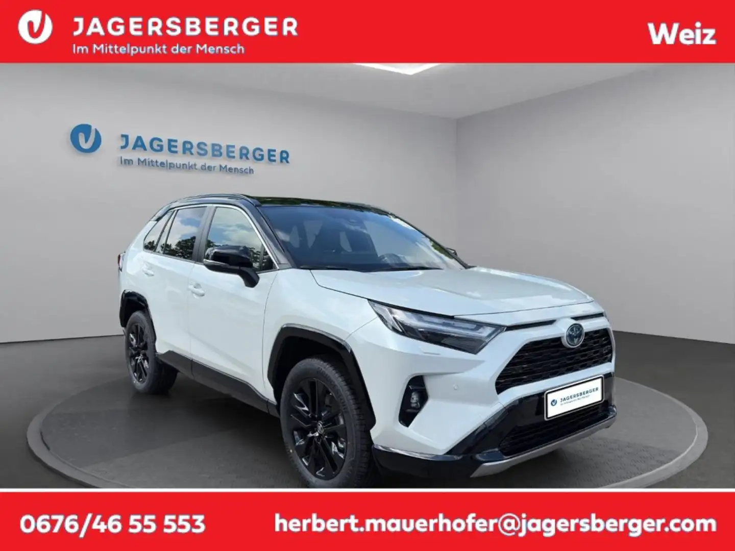 Toyota RAV 4 2,5 Hybrid Style 2WD Aut. Weiß - 1