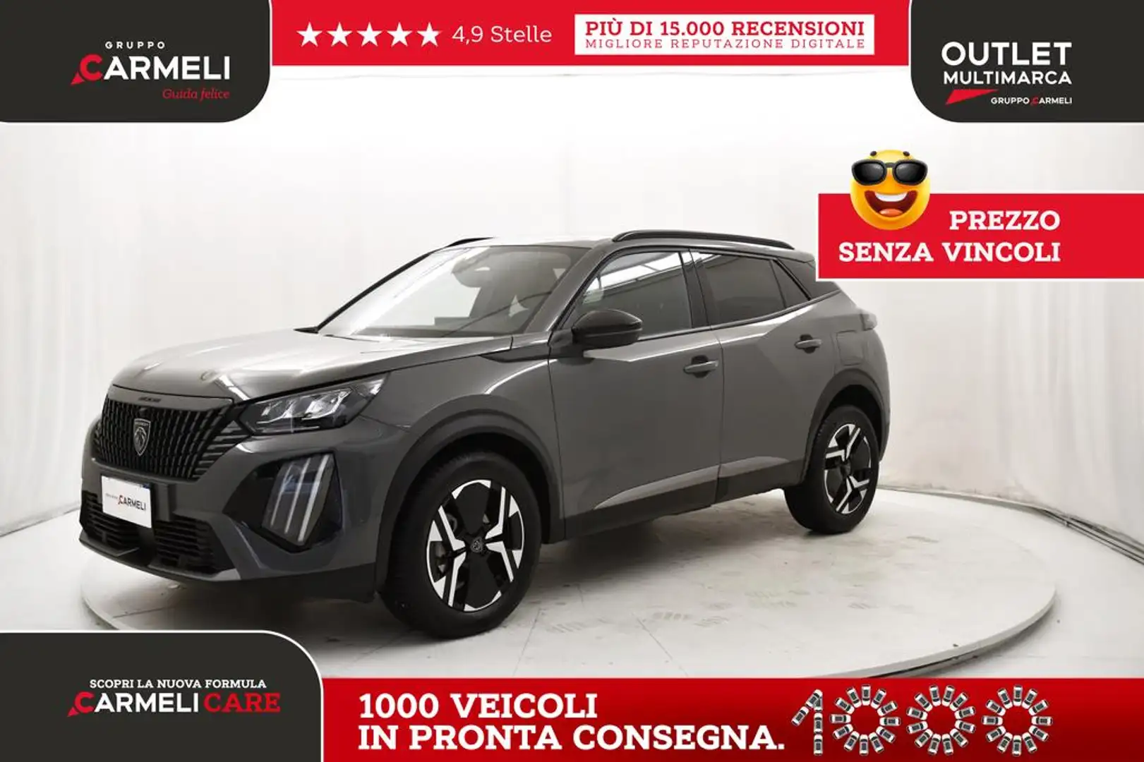 Peugeot 2008 1.2 puretech Allure s&s 100cv Gris - 1