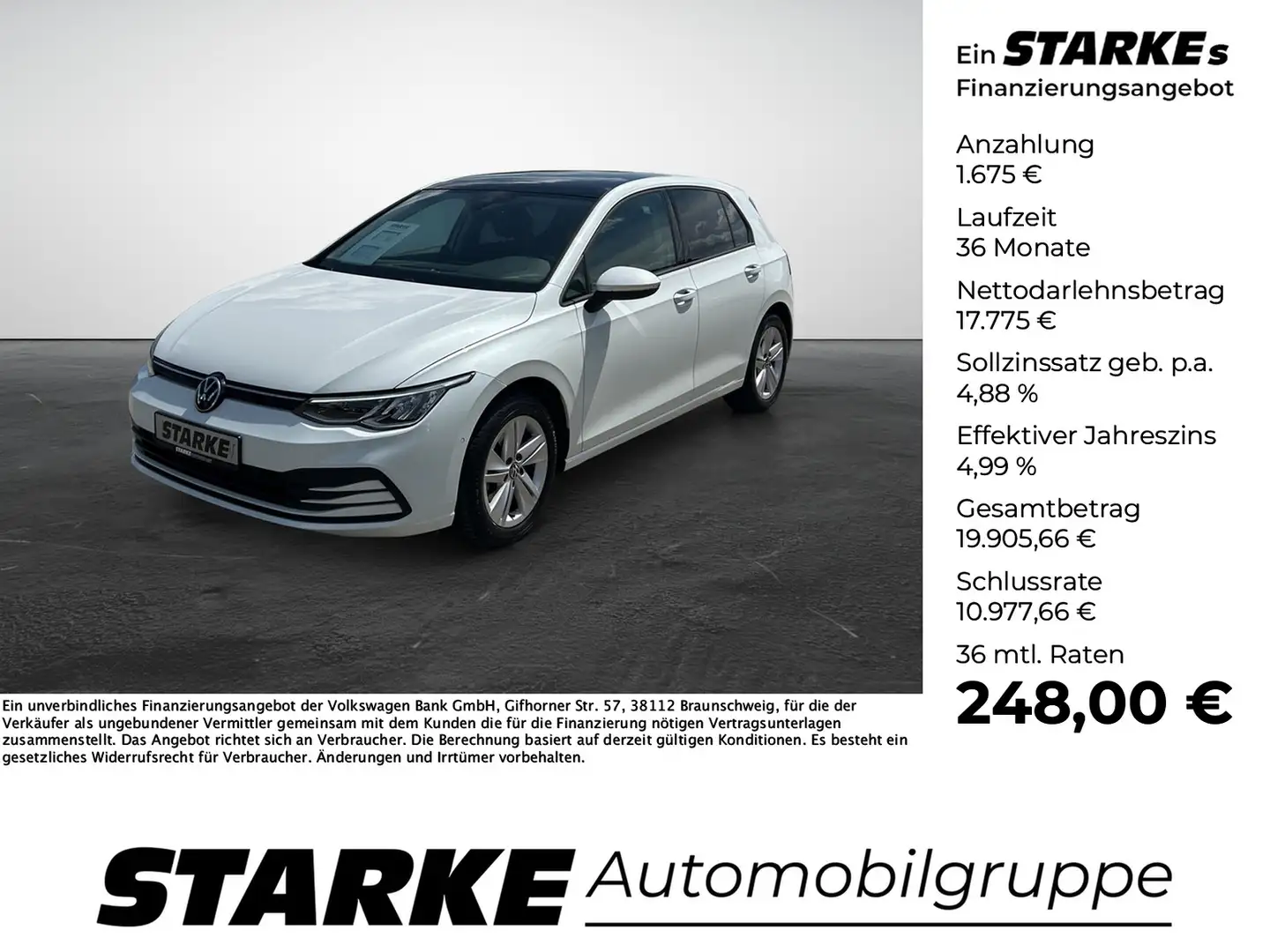 Volkswagen Golf 1.5 TSI Life Blanc - 1