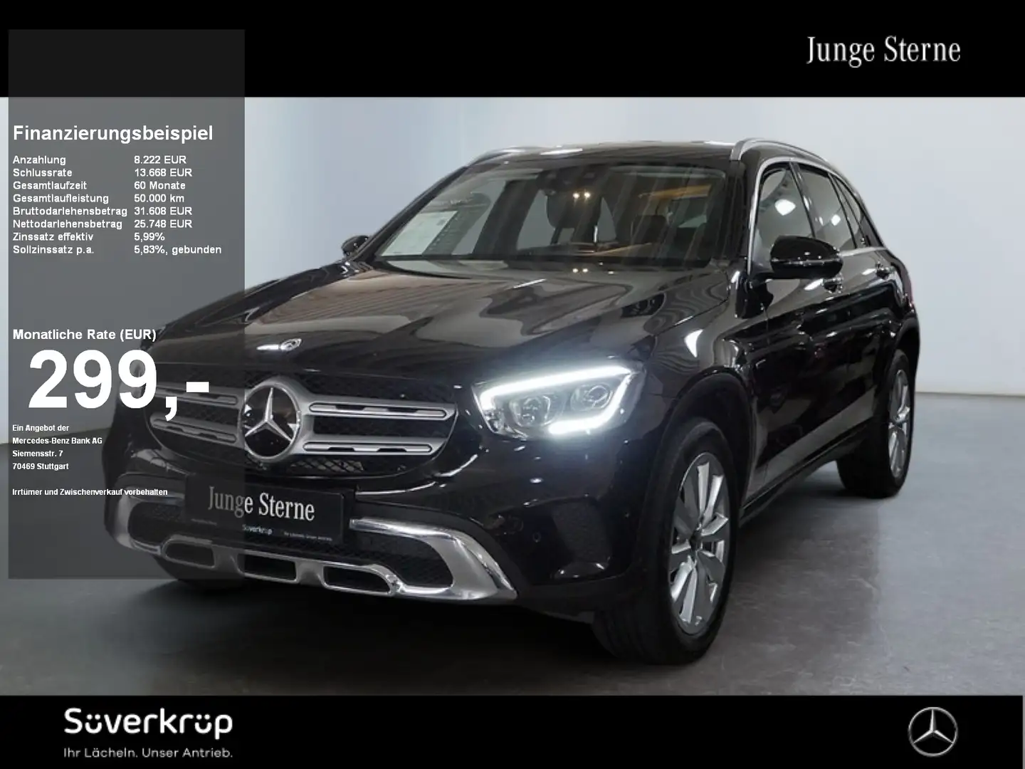 Mercedes-Benz GLC 300 de 4M MEMO MULTI 360 DISTR KAMERA SPUR Noir - 1