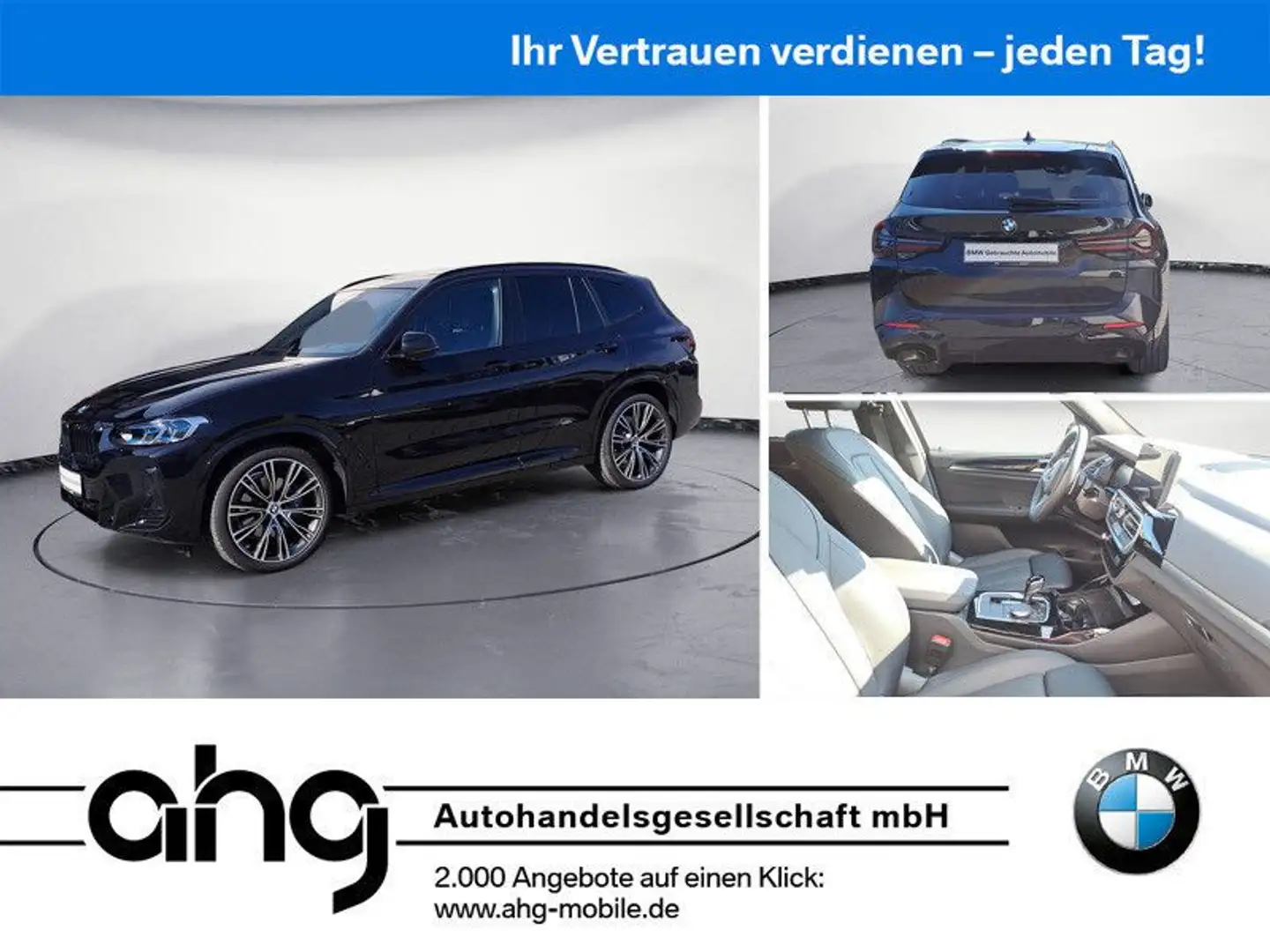 BMW X3 xDrive30d AT *MSport*Shadow*Navi*Leder*Laser* Schwarz - 1