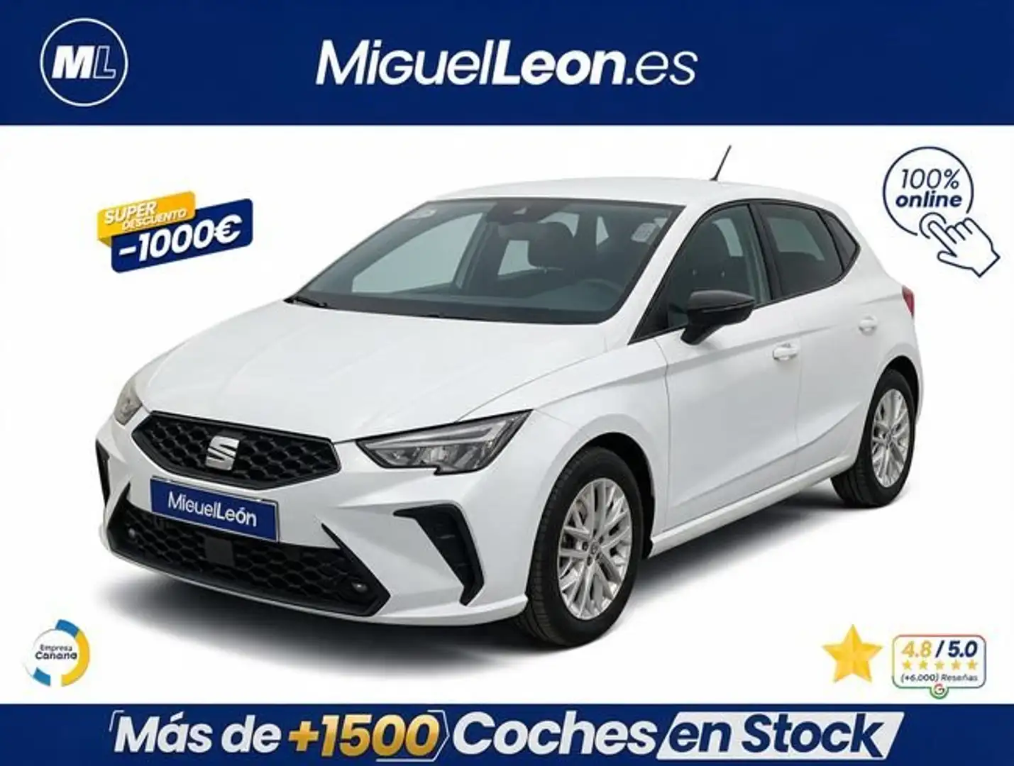 SEAT Ibiza 1.0 TSI 85kW (115CV) FR Salta Blanco - 1