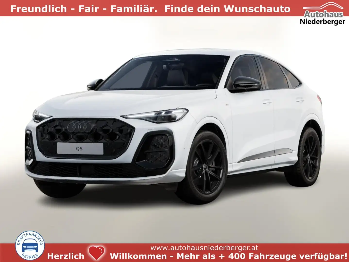 Audi Q5 Sportback S line Sportb TDI 2xS Tech+ Leder Bla... Weiß - 1