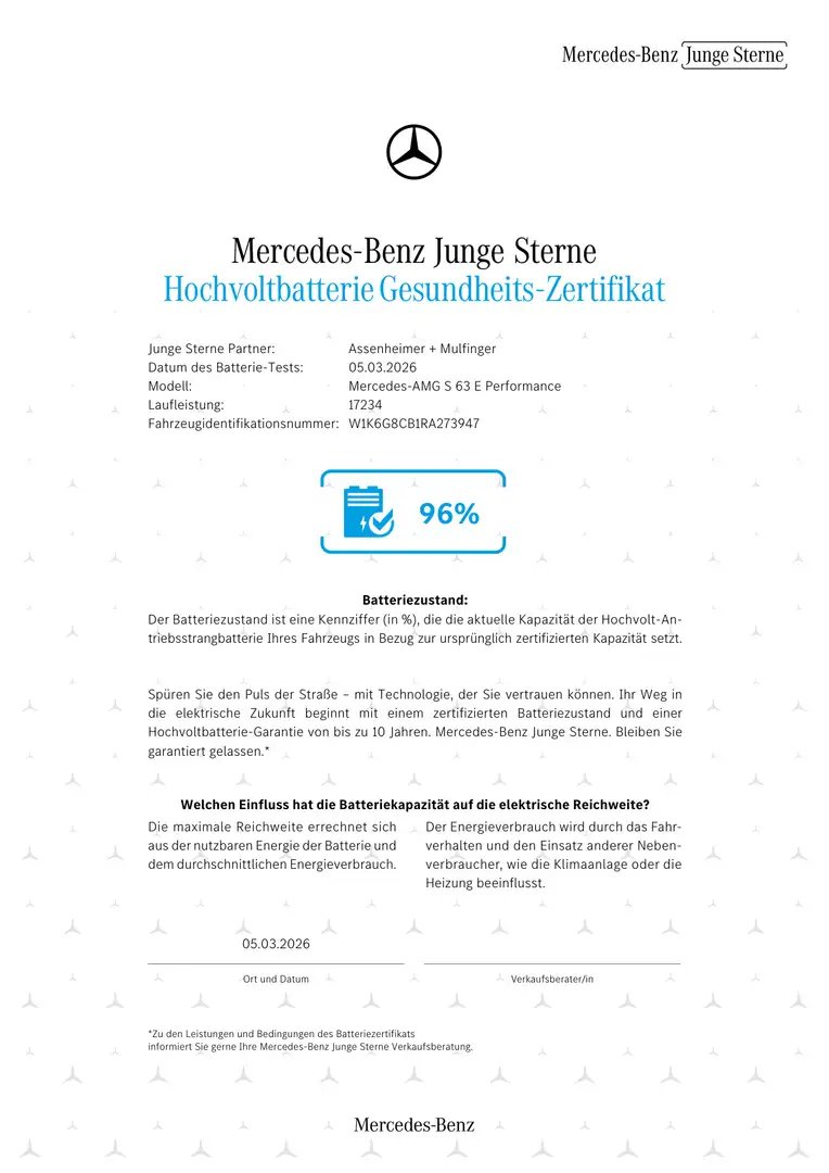 Mercedes-Benz S 63 AMG AMG S 63 E Performance AMG+MBUX+Burm+Night+HUD - 2