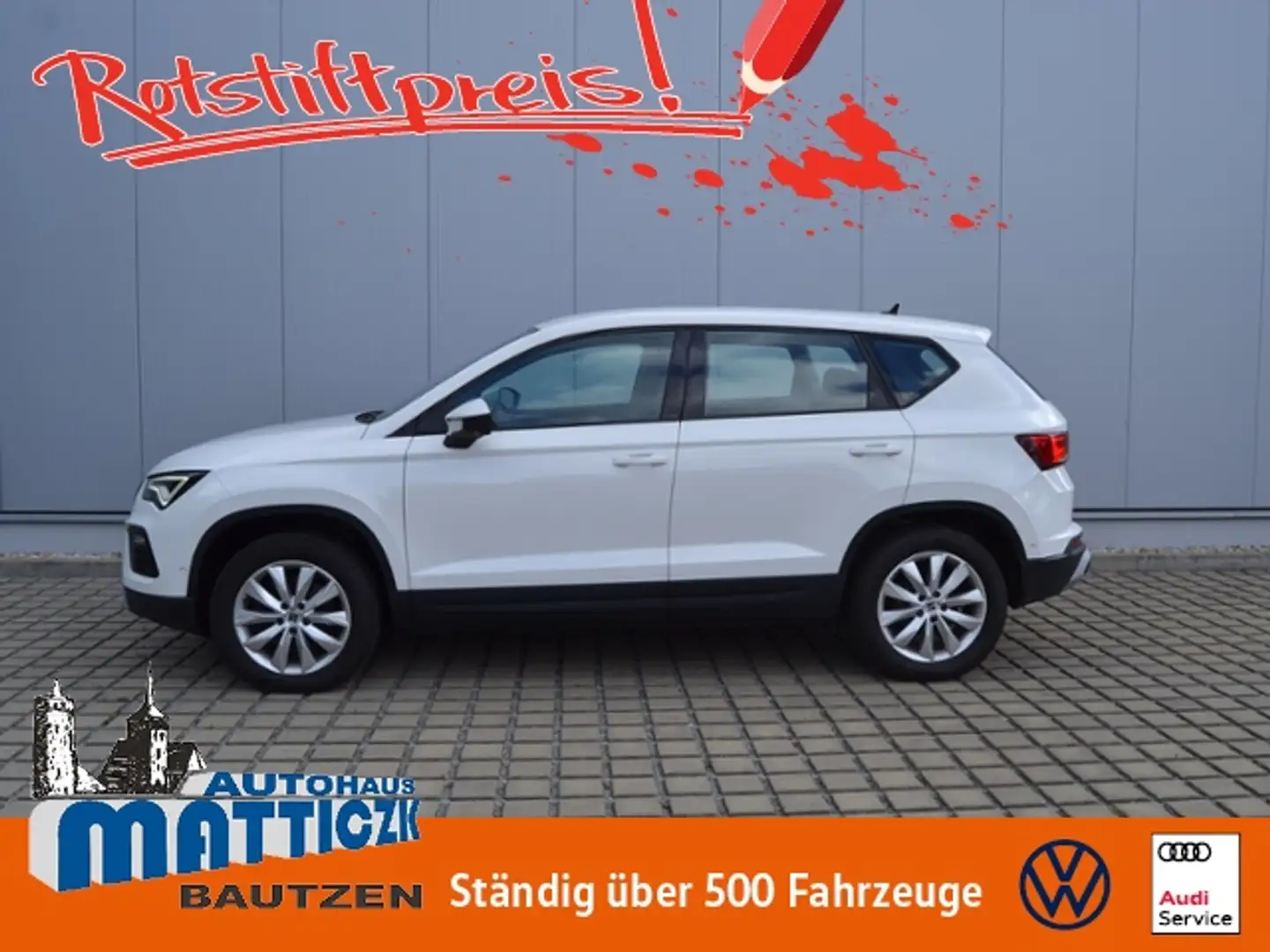 SEAT Ateca 2.0 TDI 4Drive DSG Style LED/NAVI+BEATS/17-ZOLL/A Weiß - 1