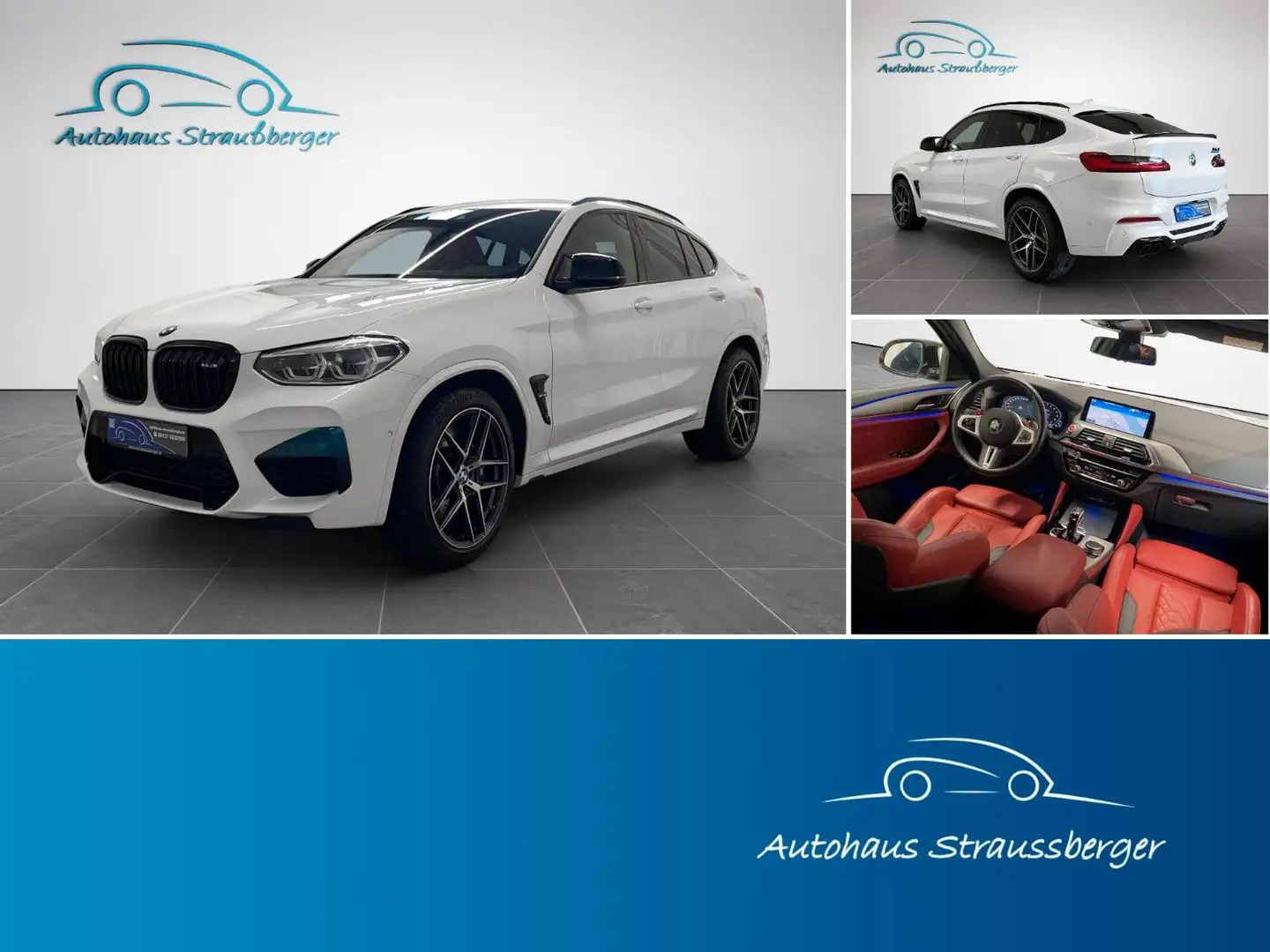 BMW X4 M X4M Competition HuD Pano ad. LED Leder LCP Weiß - 1