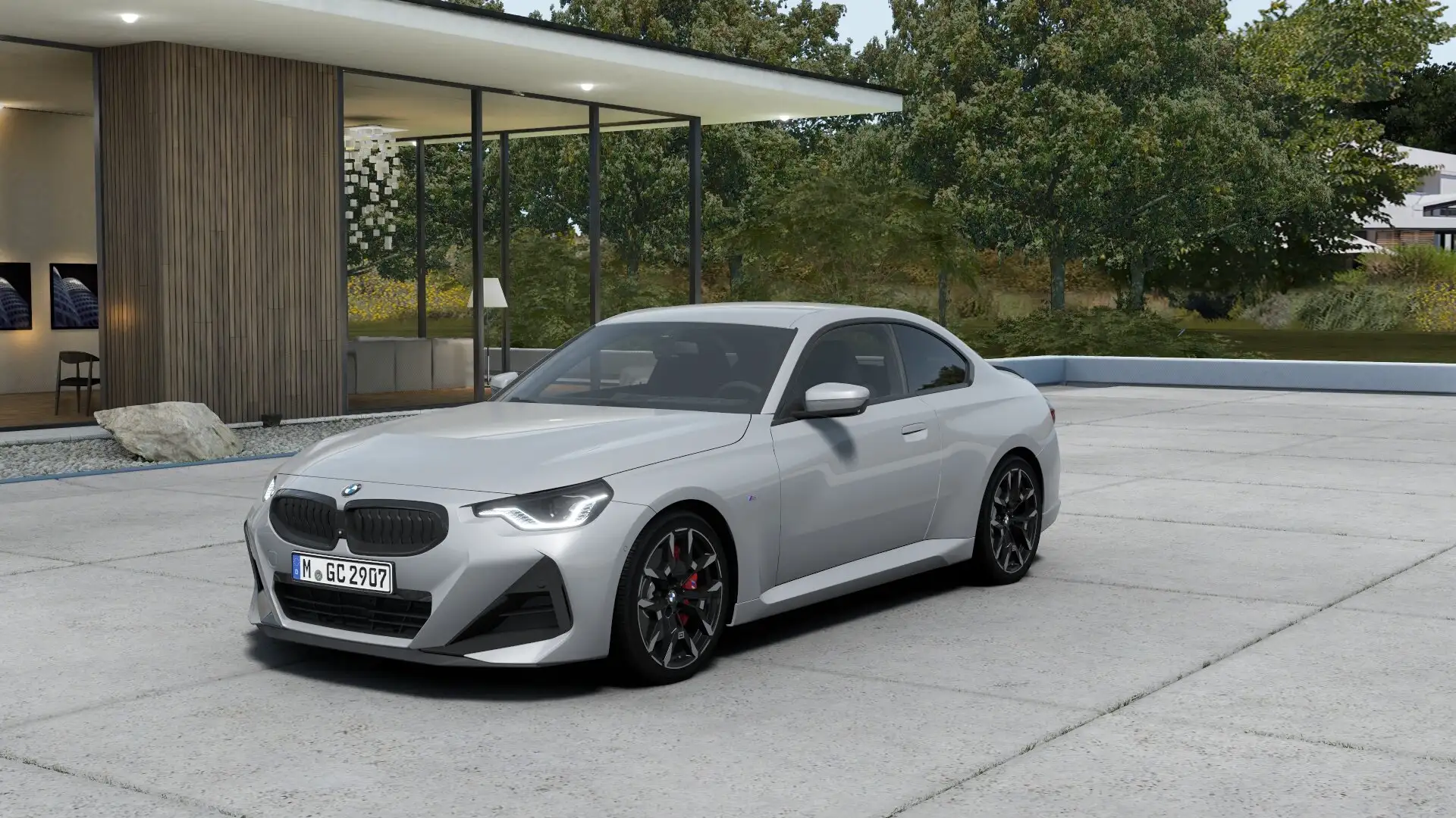 BMW 218 Coupé 218iA Gris - 1