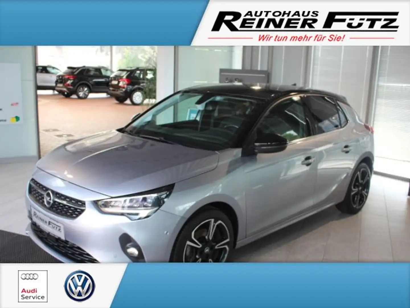 Opel Corsa F 1.2 Turbo Elegance LED RFK SHZ PDC Klima Zilver - 1