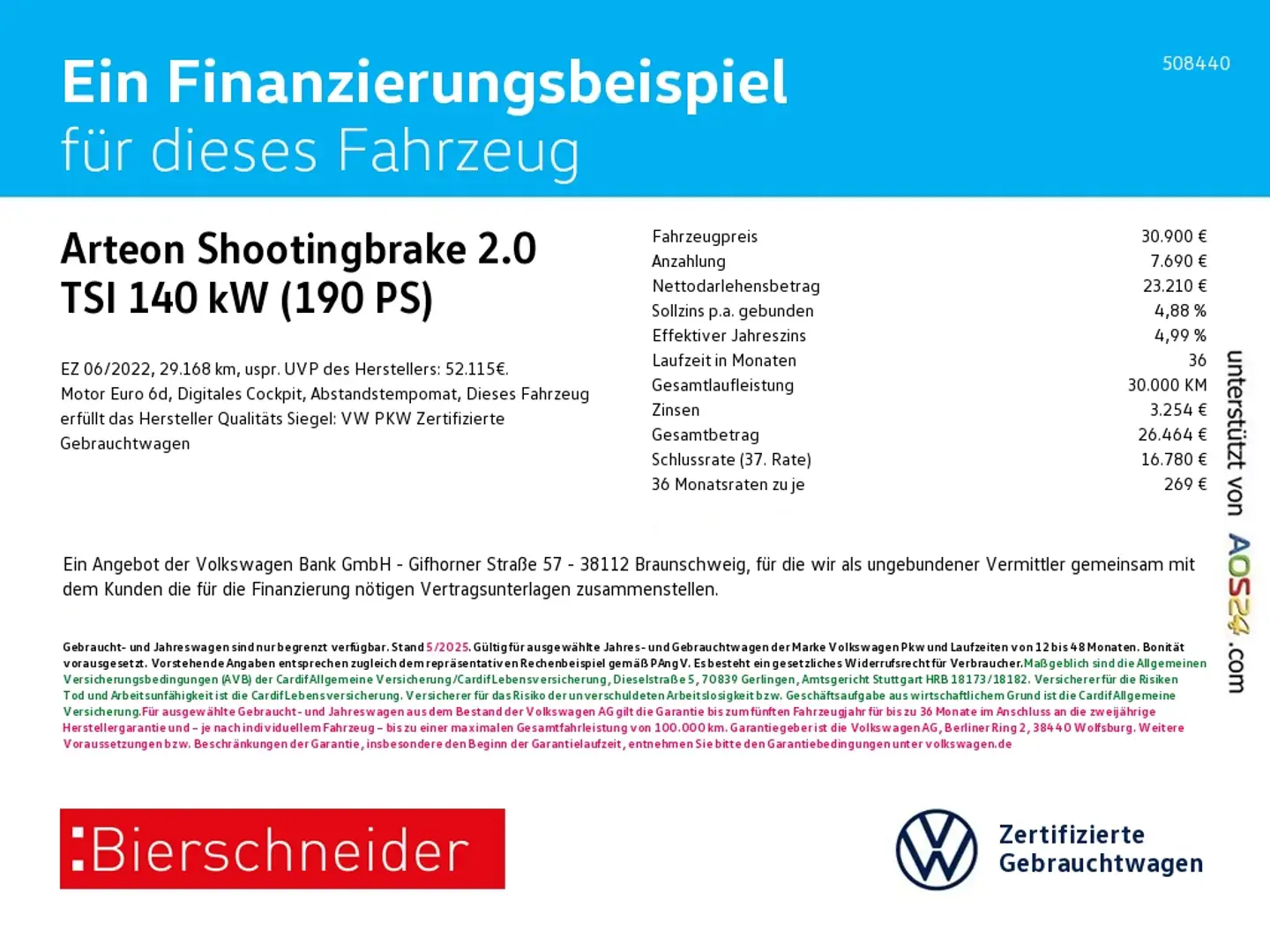 Volkswagen Arteon Shootingbrake 2.0 TSI R-Line KAM LED ACC Gris - 2