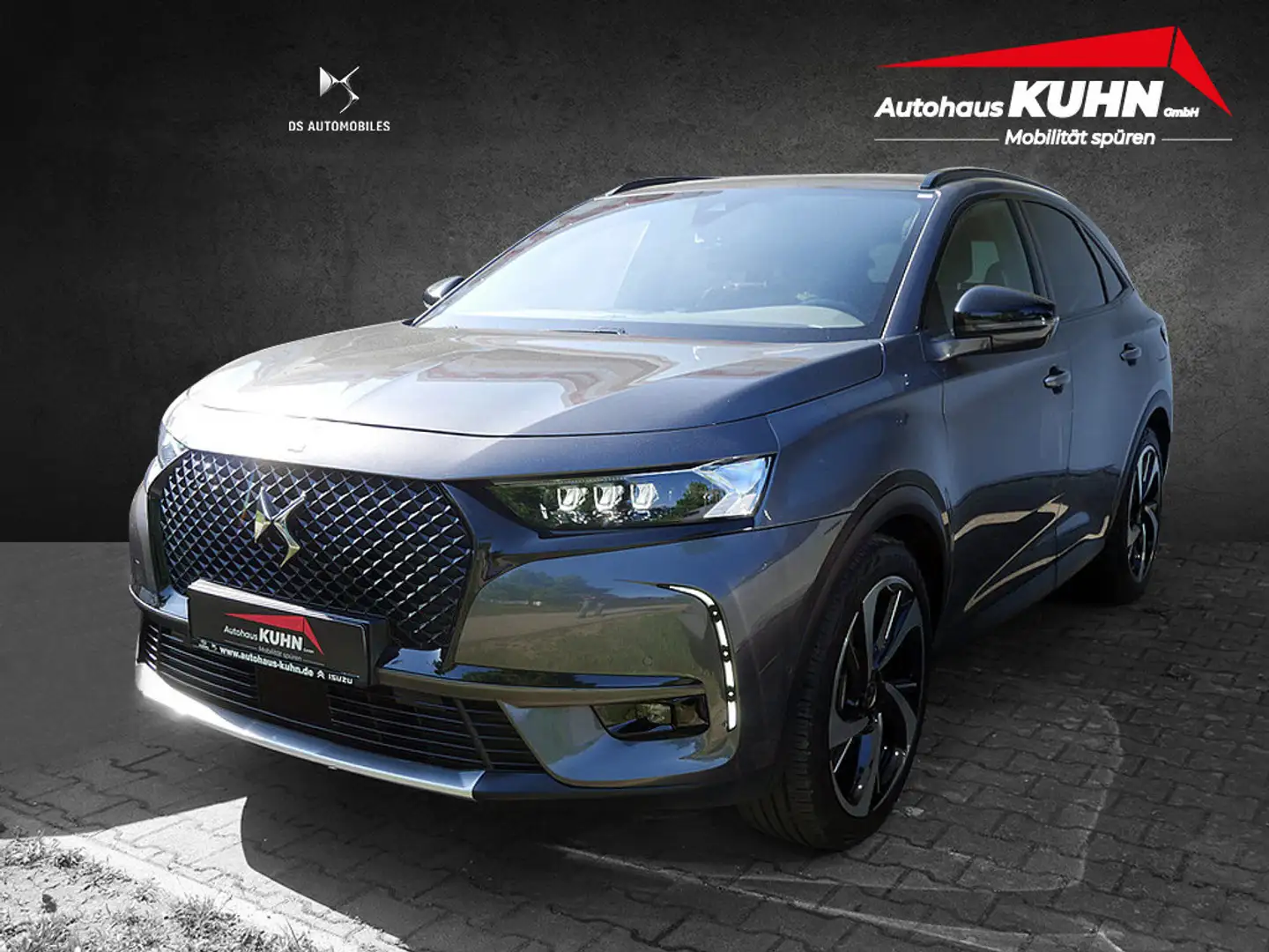 DS Automobiles DS 7 Crossback Ligne Noire E-Tense 4x4 PANO Gris - 1