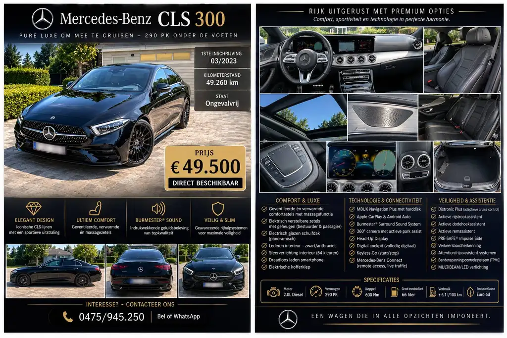 Mercedes-Benz CLS 300 2023 из Европы — купить под ключ