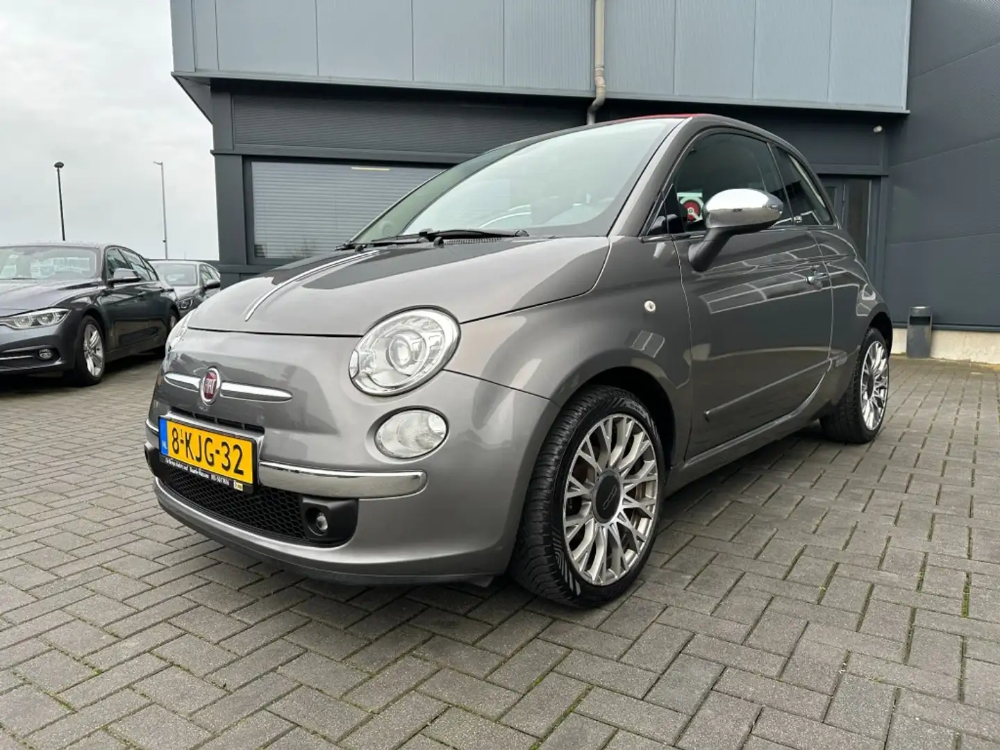 Fiat 500C 500 Cabrio 0.9 Twin Air Lounge. NAP! Navigatie + a Gris - 1