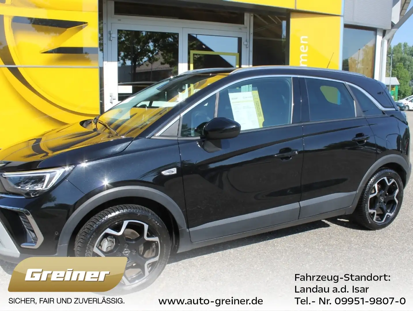 Opel Crossland 1.2 Turbo Ultimate NAVI|SHZ|LRHZ|PDC| Schwarz - 1