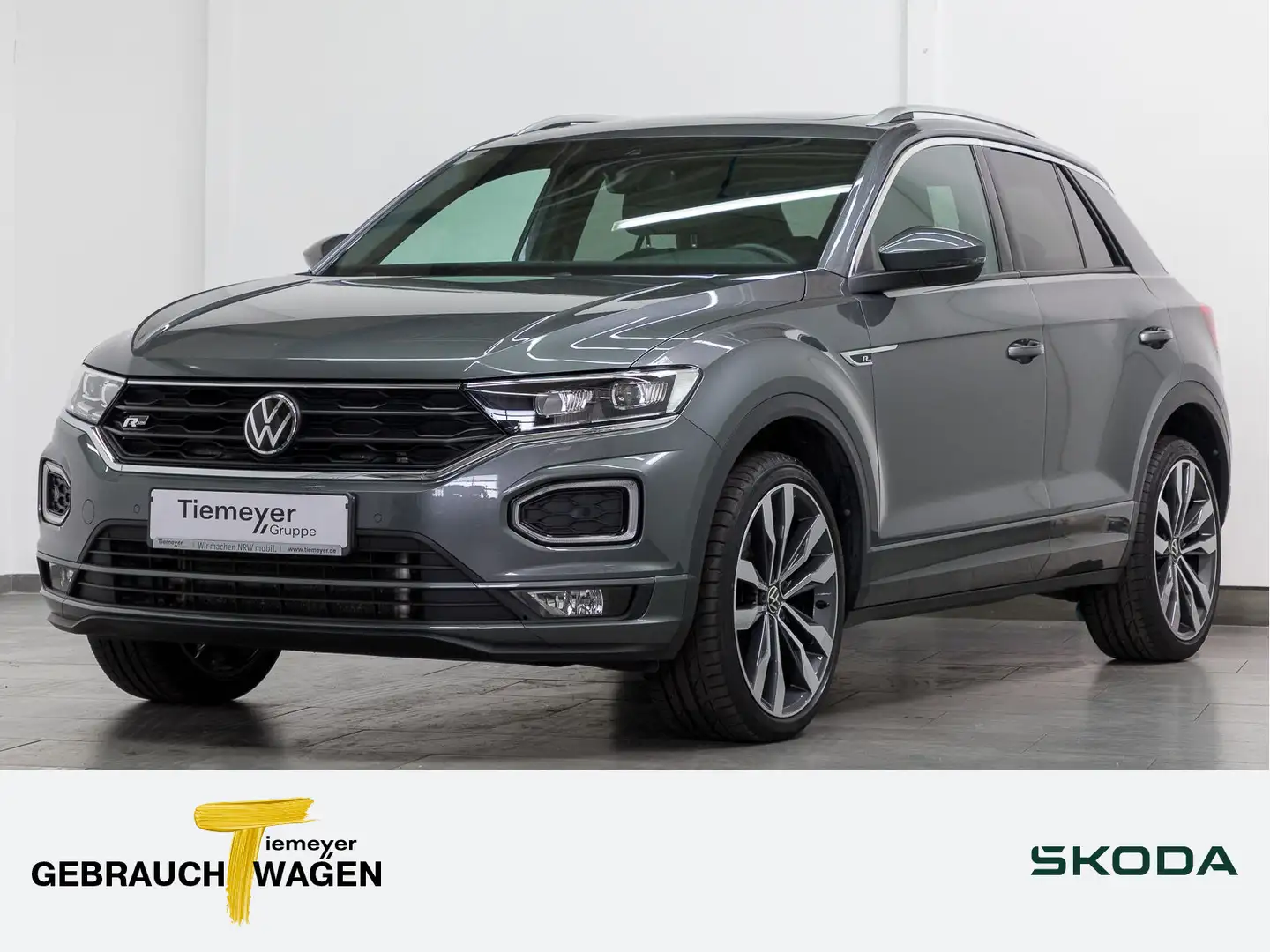 Volkswagen T-Roc 2.0 TSI DSG 4M R-LINE DCC KAMERA PANO AHK Grau - 1