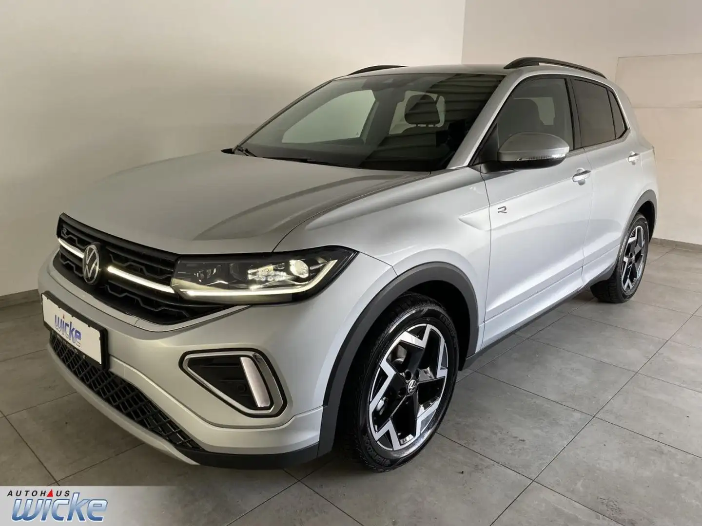 Volkswagen T-Cross 1.5 TSI DSG R-Line NAVI KLIMA AHK REAR VIE Silber - 2