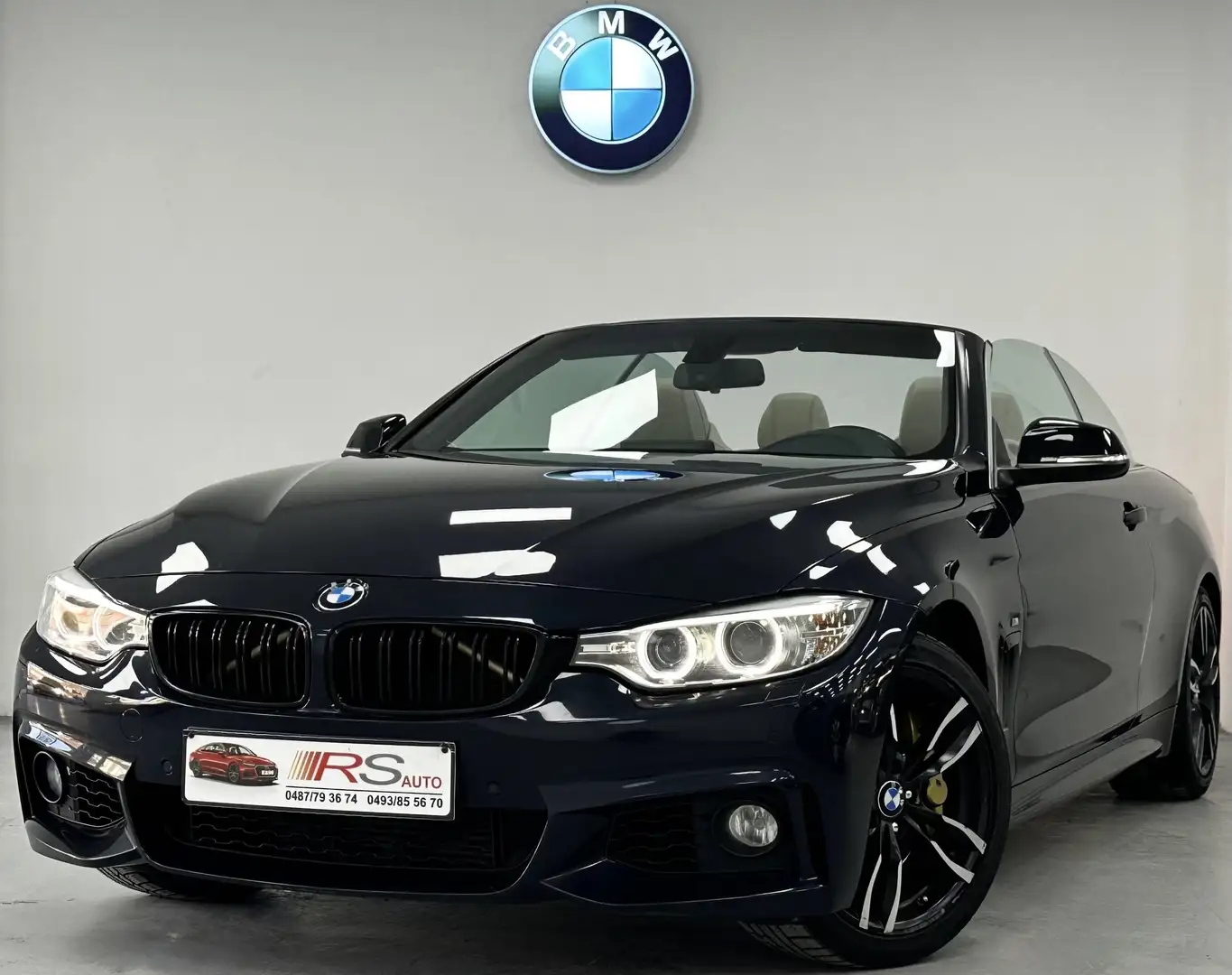 BMW 420 CABRIOLET- PACK M-AUTOMATIQUE-GARANTIE 12MOIS-FULL Bleu - 1