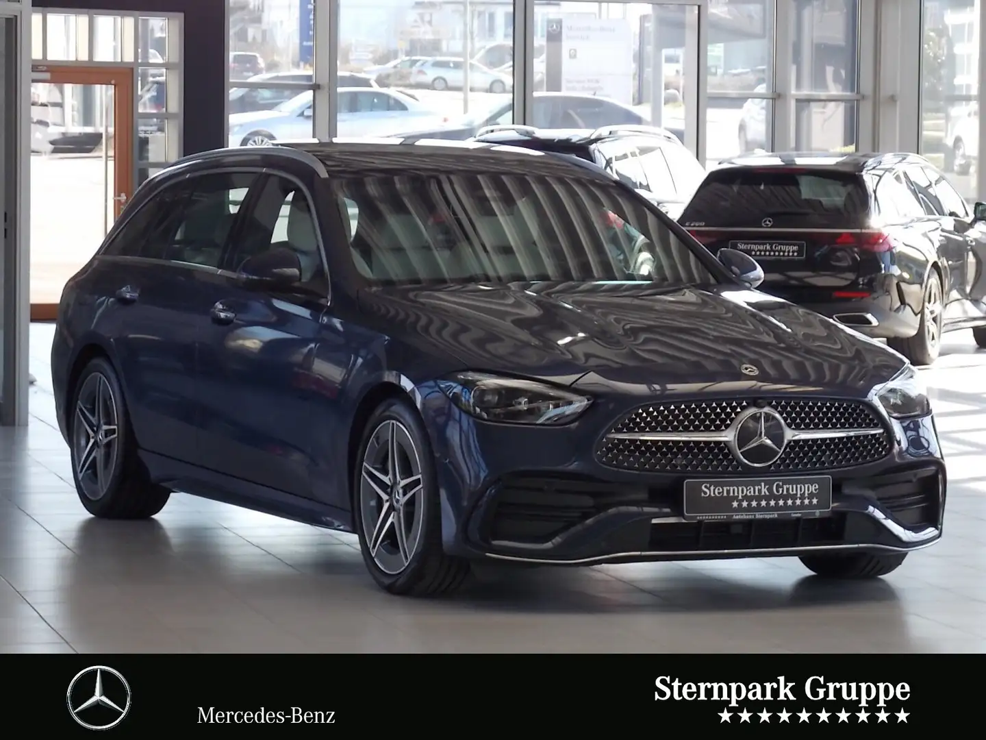 Mercedes-Benz C 200 C 200 4M T AMG Augment.Pano,AHK,Digi-Li.360° Navi Blauw - 2