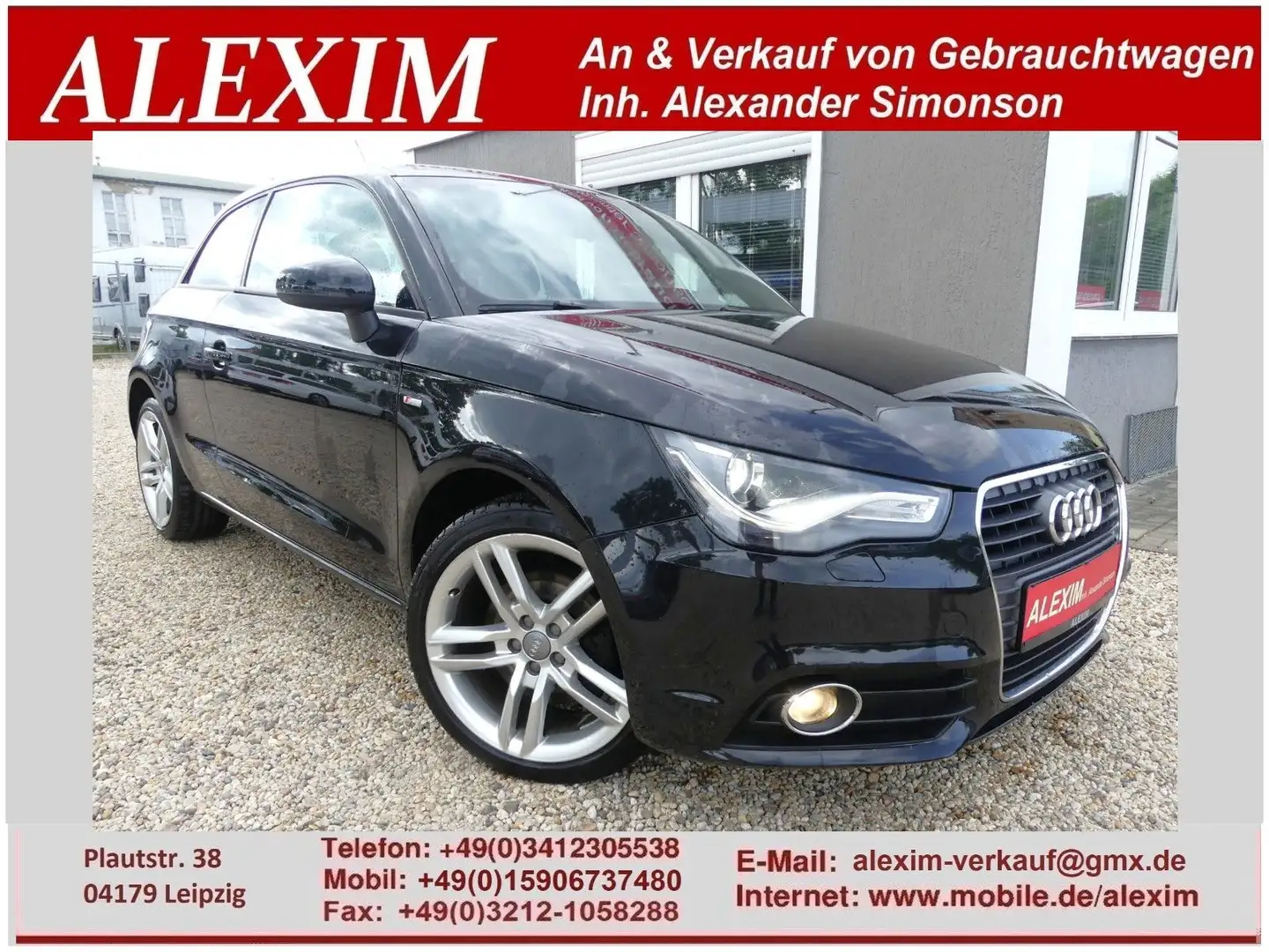 Audi A1 S line Sport/Bi-Xenon/2.0 TDI/105kW/Teilleder Schwarz - 1