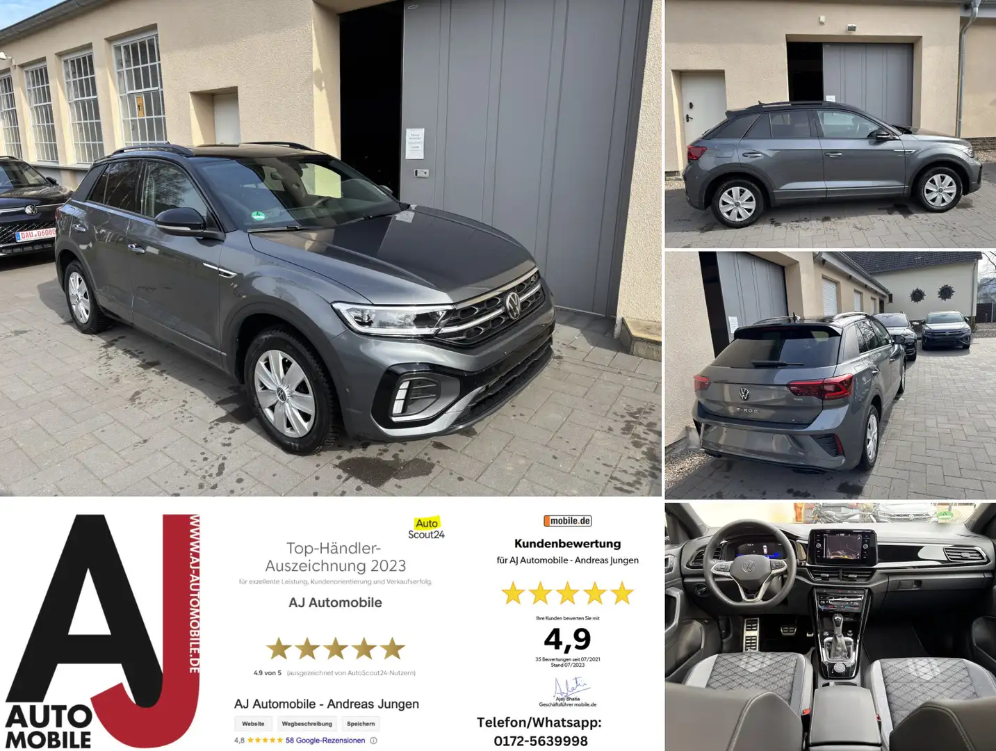 Volkswagen T-Roc R-Line 4Motion BlackStyle/AHK/Navi/Matrix  R-Line Grau - 1