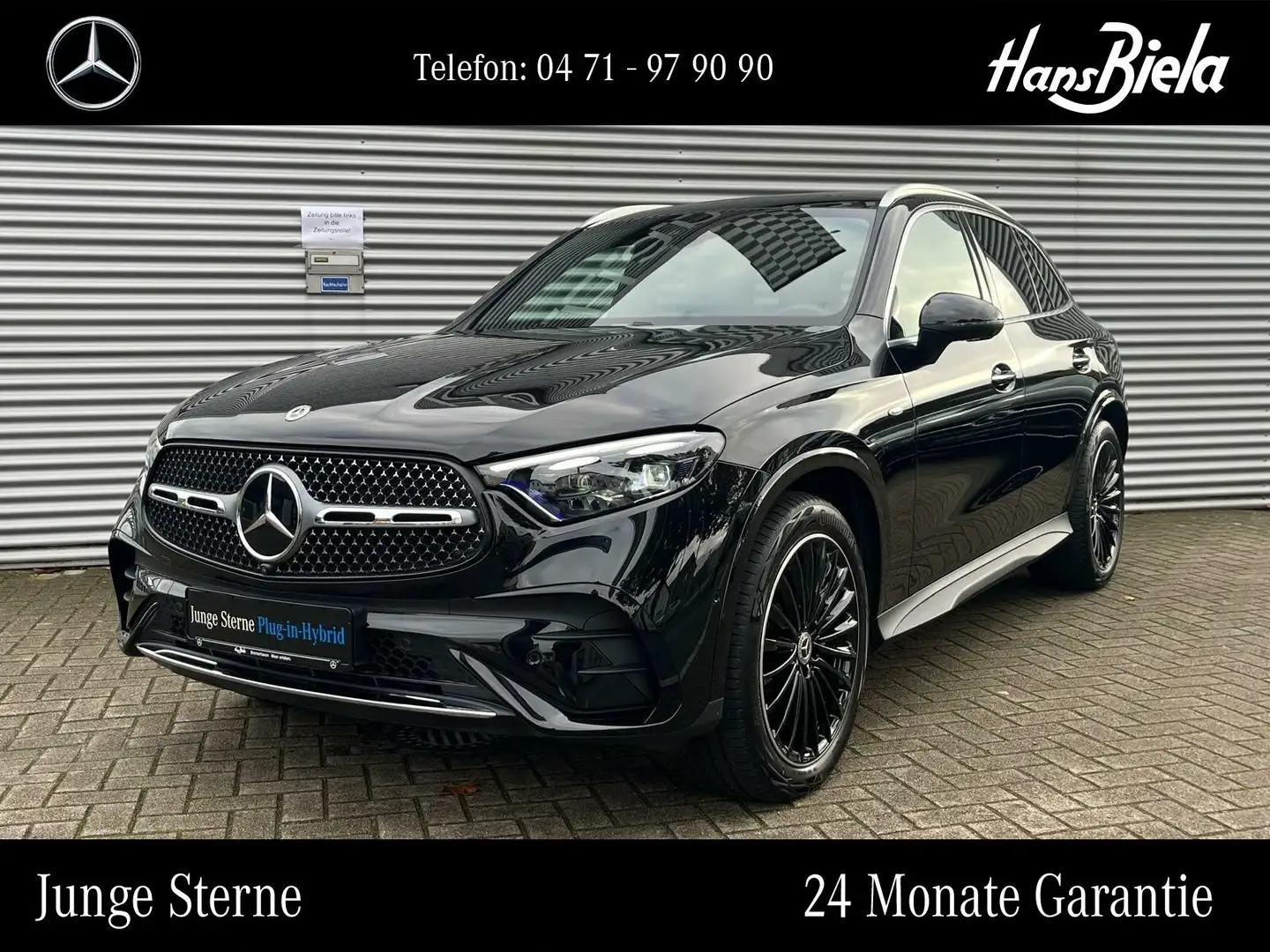 Mercedes-Benz GLC 300 GLC 300 de 4M AMG Prem+/20"/Pan/Bur/DigL/AHK/Dis Schwarz - 1