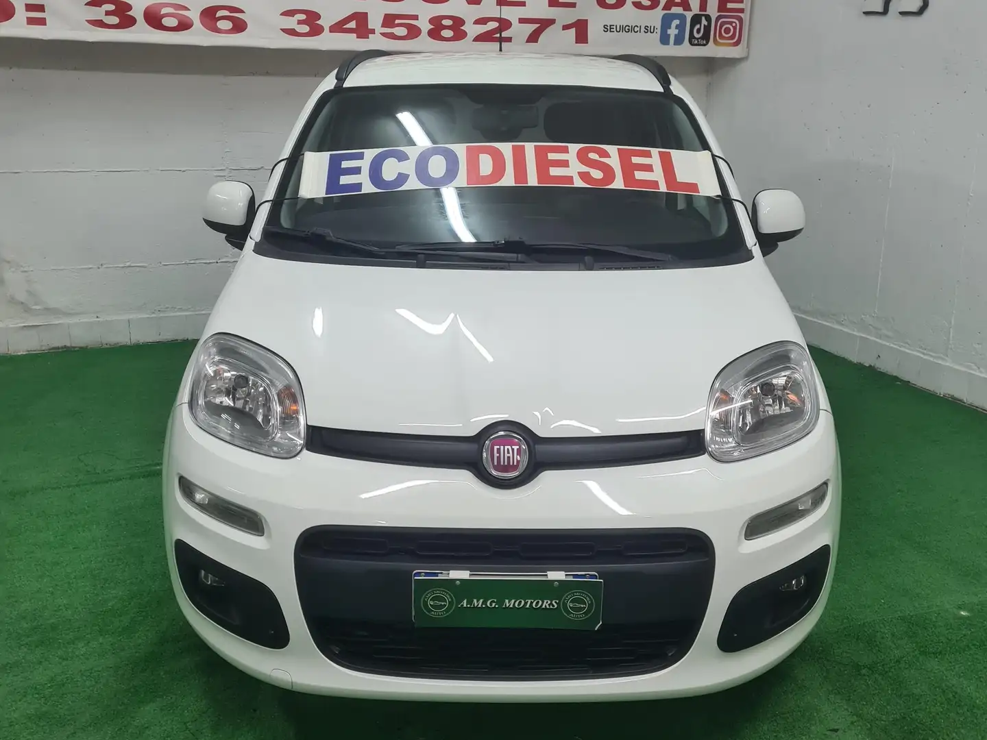 Fiat Panda Panda 1.3 mjt 16v Lounge s Blanc - 1