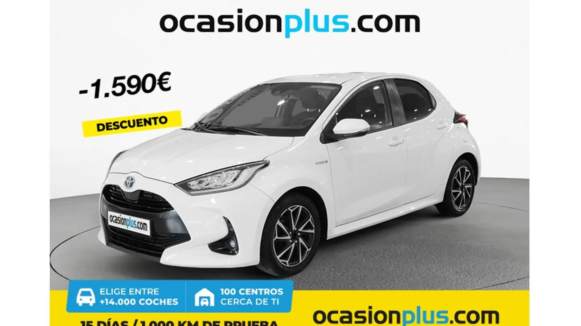 Toyota Yaris 120H 1.5 Business Plus Blanc - 1