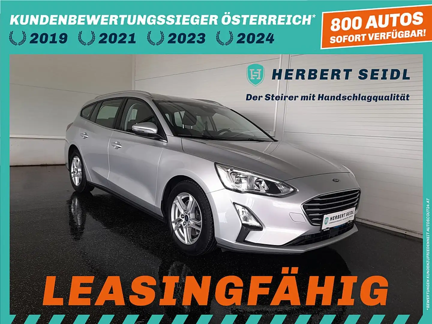 Ford Focus Turnier C&C 1,5 EcoBlue Aut. *LED / NAVI / AHV ... Silber - 1