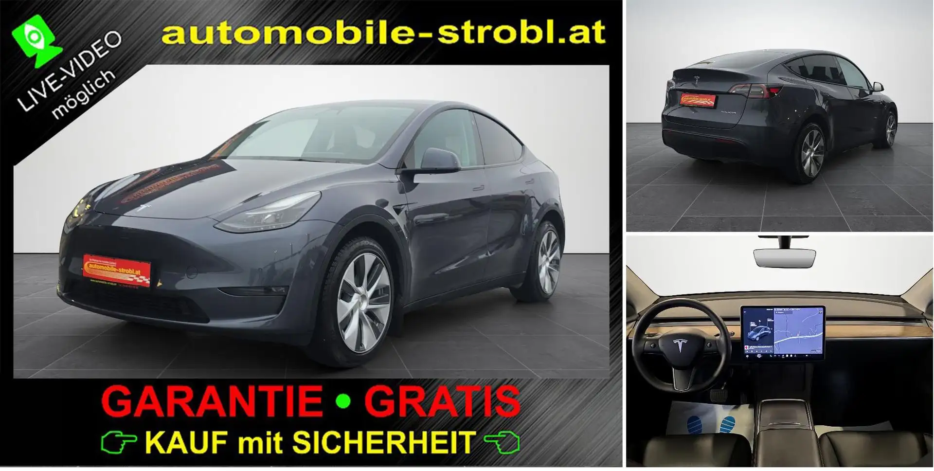 Tesla Model Y Max. Reichw. AWD *Auto.P*GARANTIE* Grau - 1