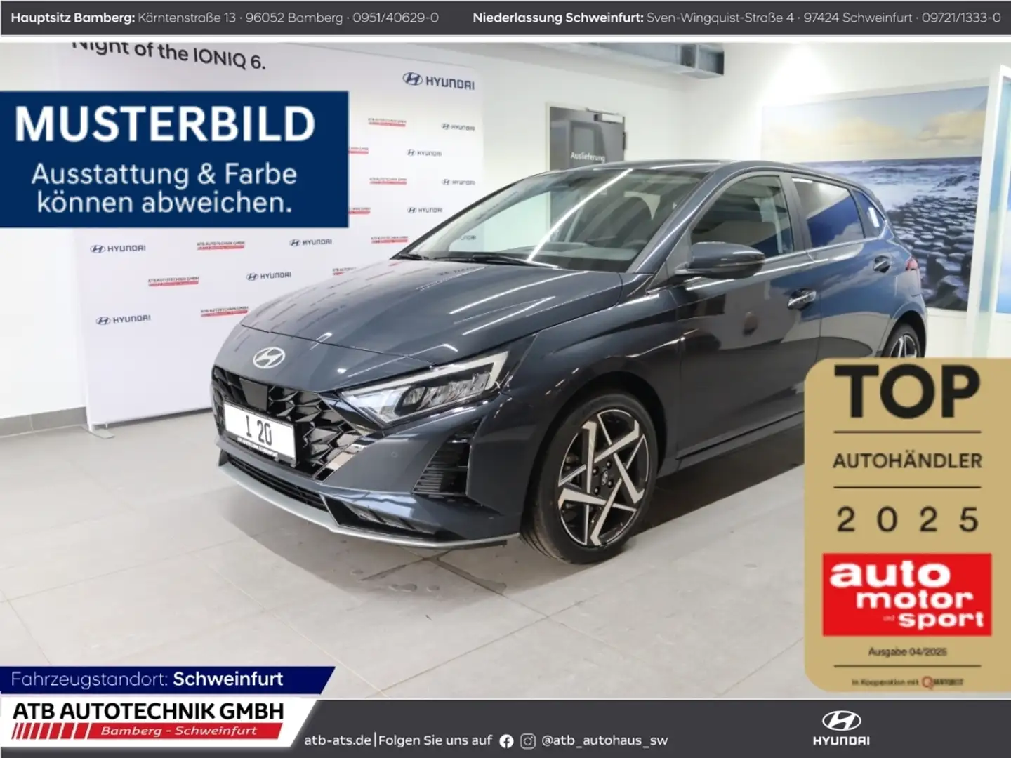 Hyundai i20 Trend 100 PS DCT, Lichtpaket Navi Digitales Cockpi Gris - 1