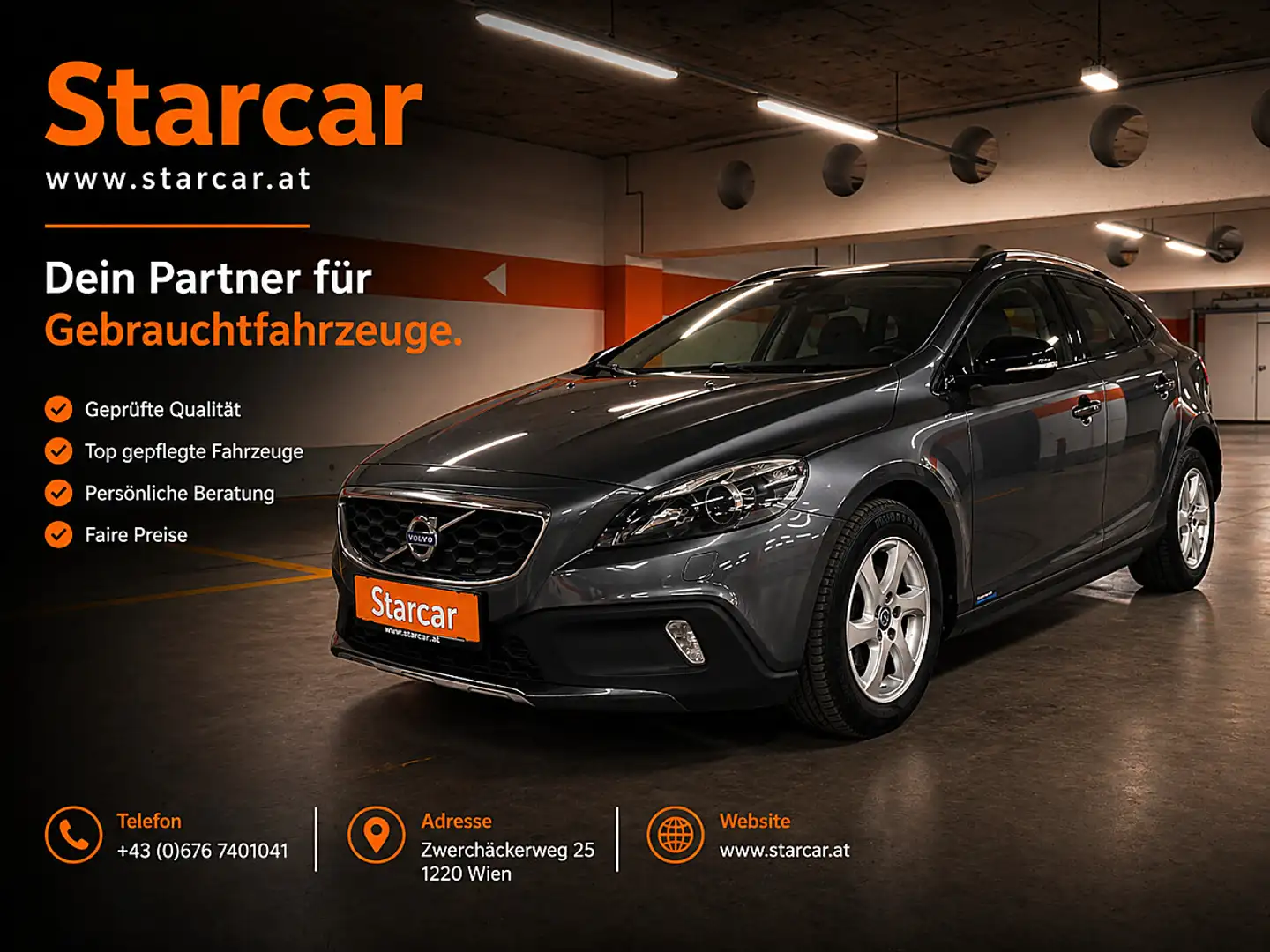 Volvo V40 Cross Country D2 Momentum Powershift*BI-XENON*PDC* Schwarz - 1