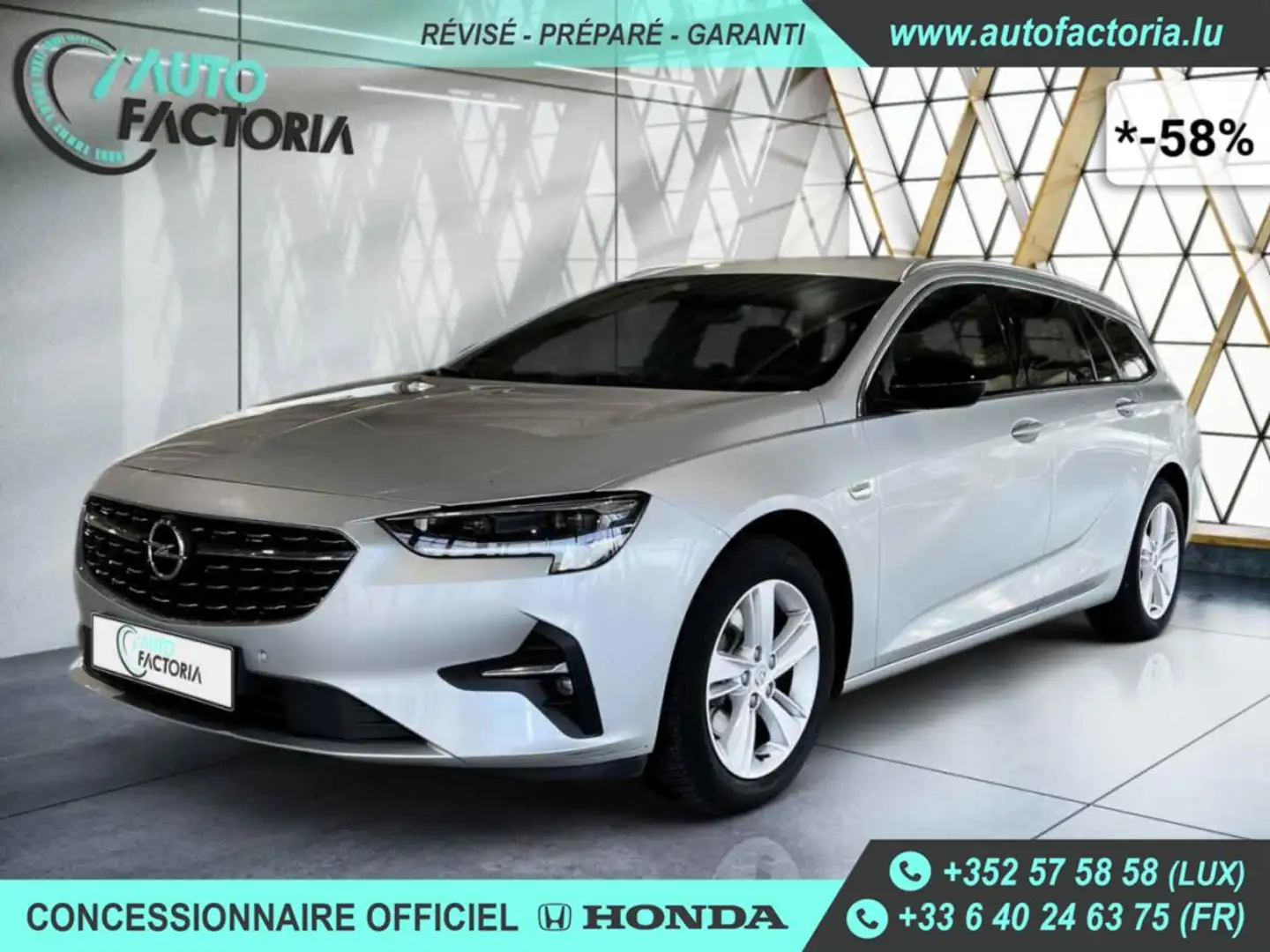 Opel Insignia Break -58% 2.0 CDTI 174cv BVA8 +GPS+CAM+Opts Gris - 1