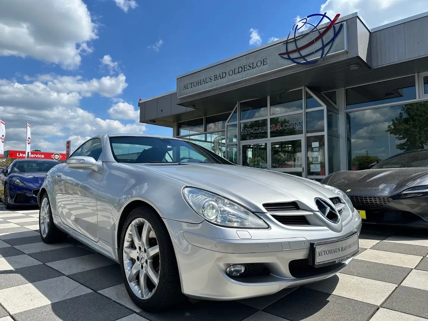 Mercedes-Benz SLK 350 +Airscarf+NAVI+BI-Xenon+H&K+Leder+SITZHZG Silber - 2