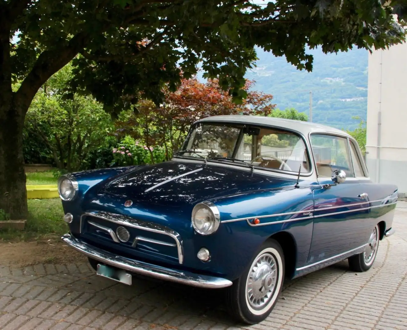 Fiat Coupe 600 Viotti Granluce Modrá - 1