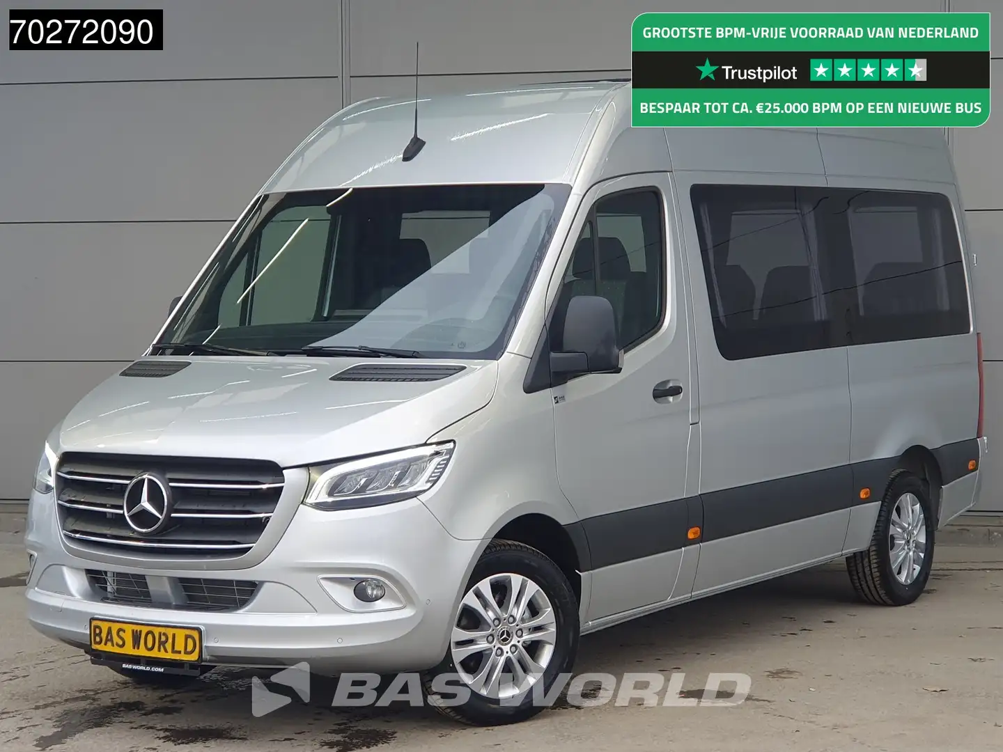 Mercedes-Benz Sprinter 319 CDI Automaat VIP Personenvervoer Taxi TV Webas Zilver - 1