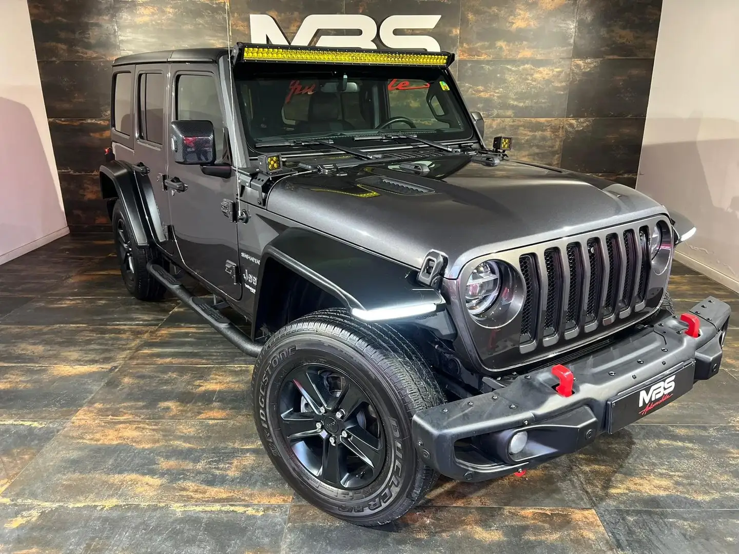 Jeep Wrangler 2.0 Turbo Sahara UTILITAIRE * LED BARRE * GPS*FULL Noir - 1