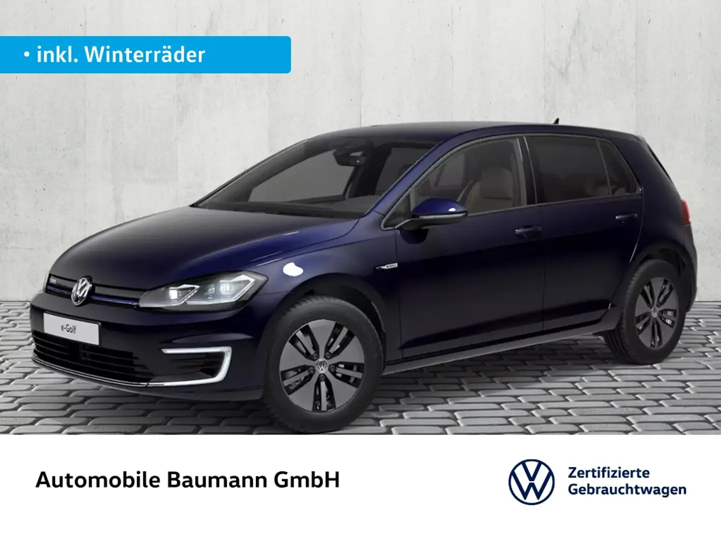 Volkswagen Golf VII e-Golf *WÄPU*CCS*LEDER*ACC* Blau - 1