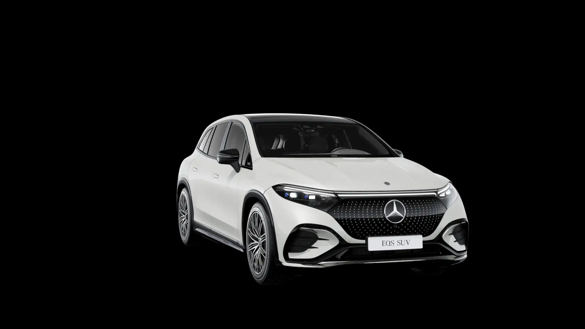 Mercedes-Benz EQS SUV 450+ AMG Line , pano, Burmester,  luchtv., tr.haak Weiß - 2