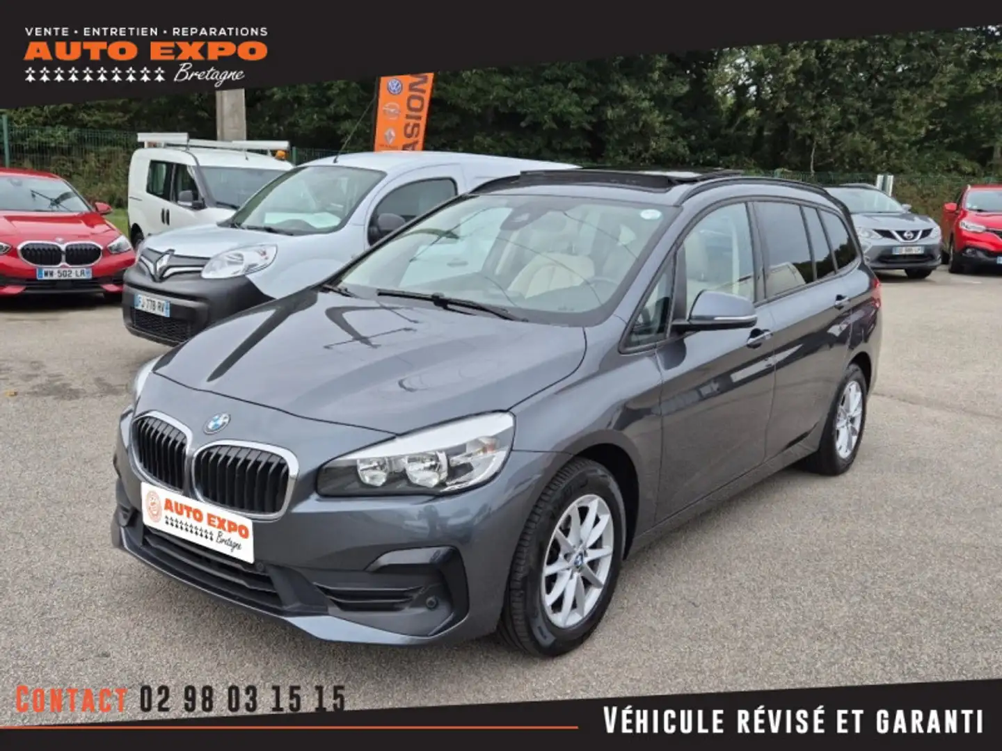 BMW 216 (F46) 216D 116CH  BUSINESS DESIGN 5 places Gris - 1