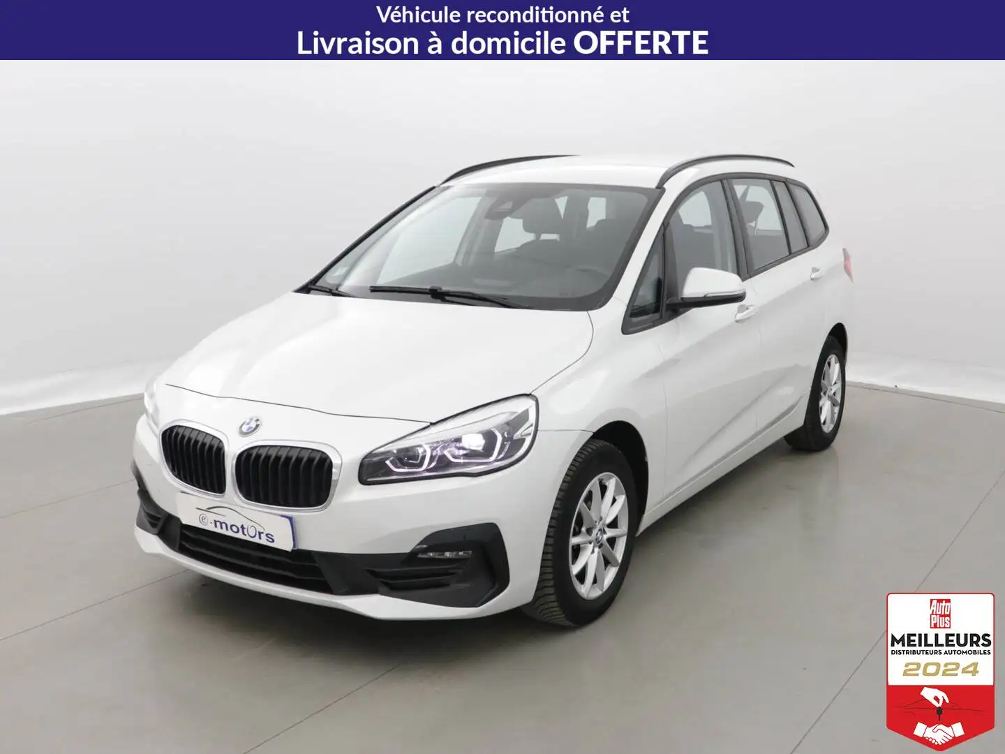 BMW 216 Gran Tourer 216d 116 DKG7 Lounge +GPS +Caméra Blanc - 1