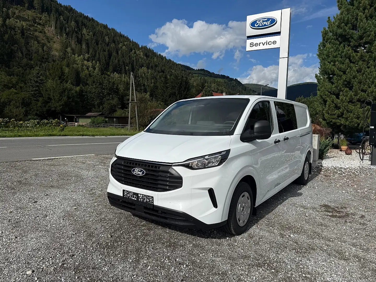 Ford Transit Custom Kastenwagen Doppelkabine 2,0 EcoBlue L2H1 320 T... Blanc - 1