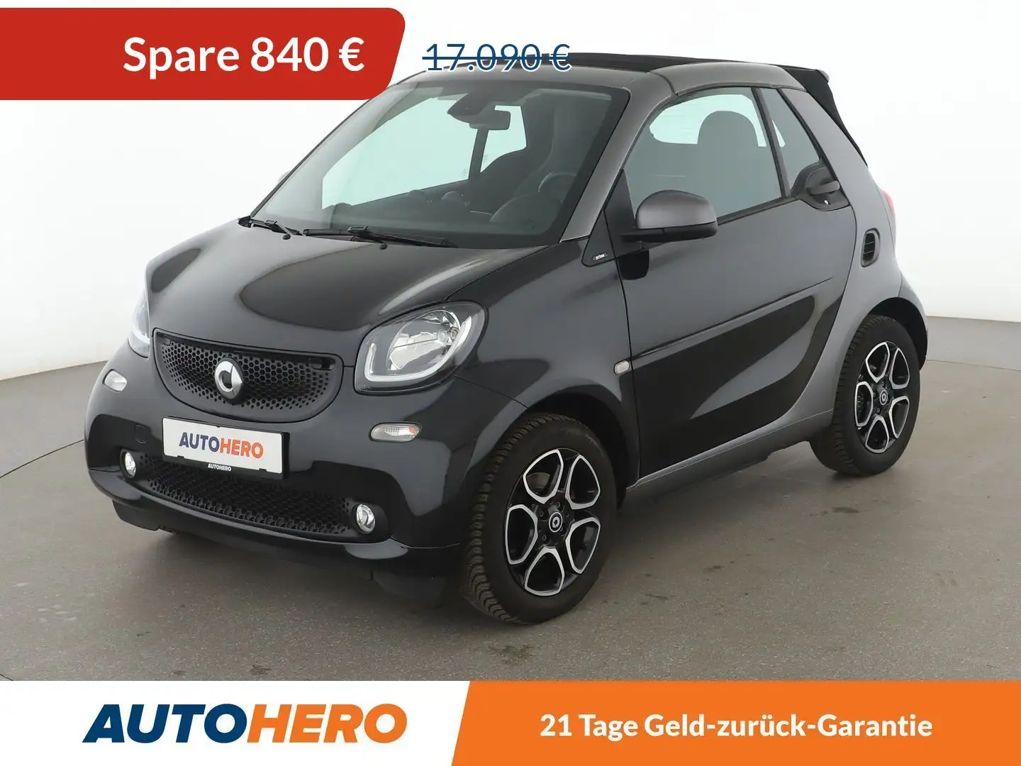 smart forTwo 1.0 Prime Aut.*NAVI*TEMPO*SHZ*KLIMA* Schwarz - 1