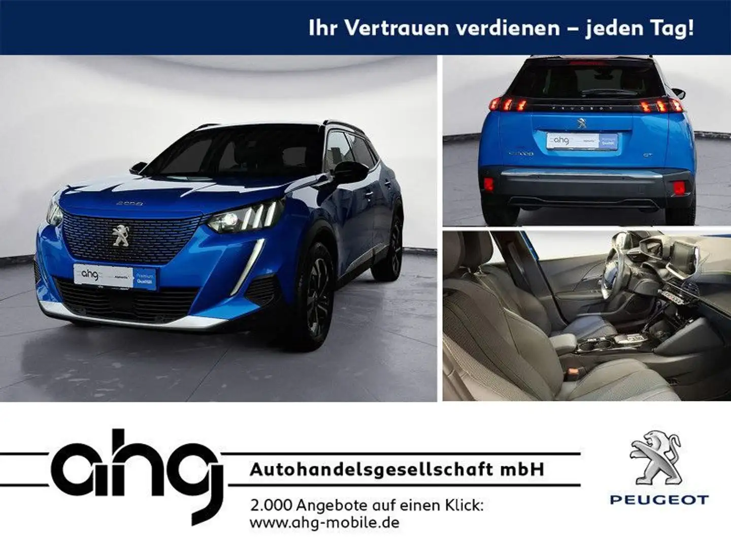Peugeot 2008 e-2008 GT Navi LED Scheinwerfer Bluetooth PDC Kl Blau - 1