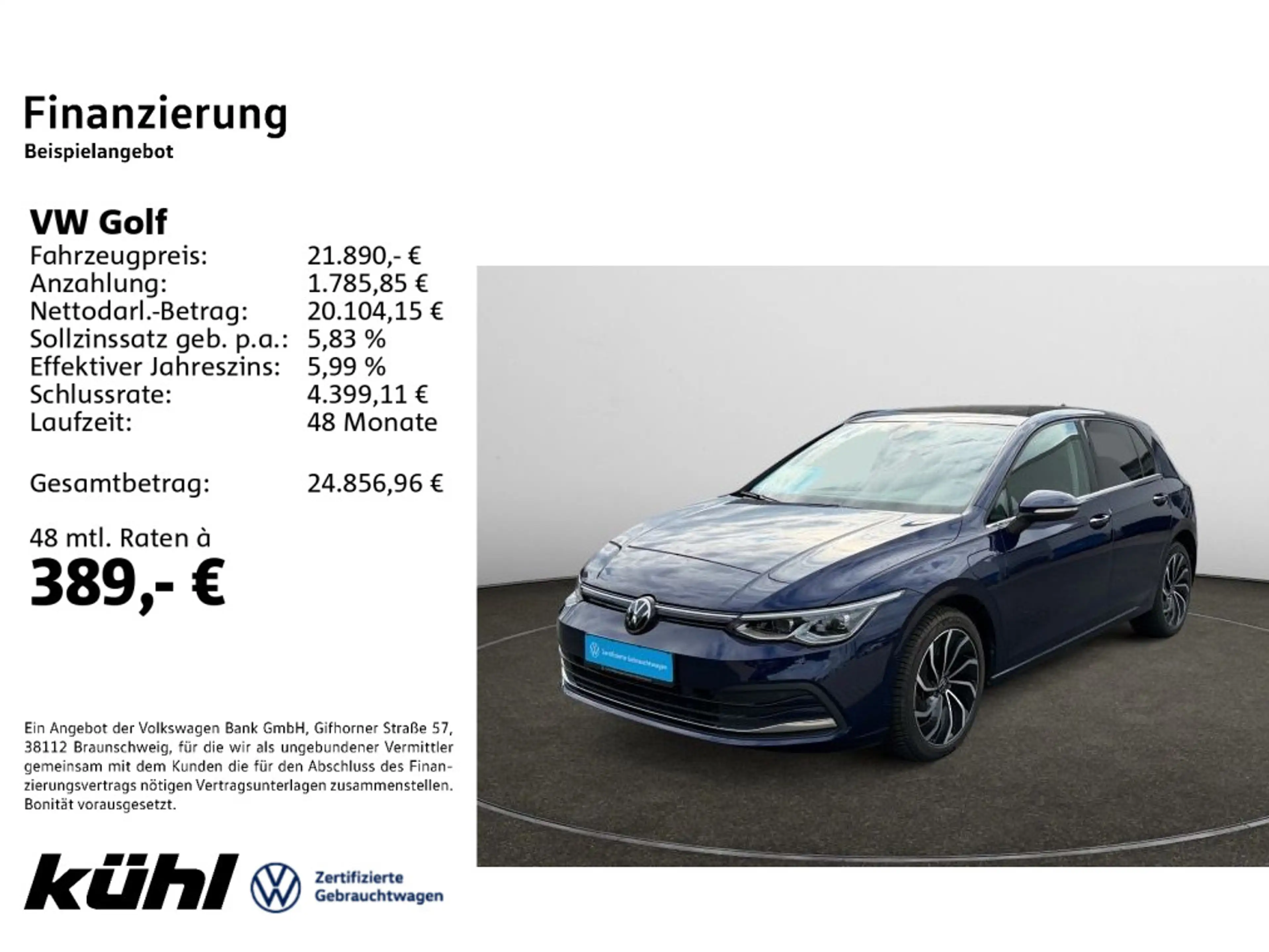 Volkswagen Golf VIII 1.4 TSI eHybrid Style Navi,AHK,Pano,Ma