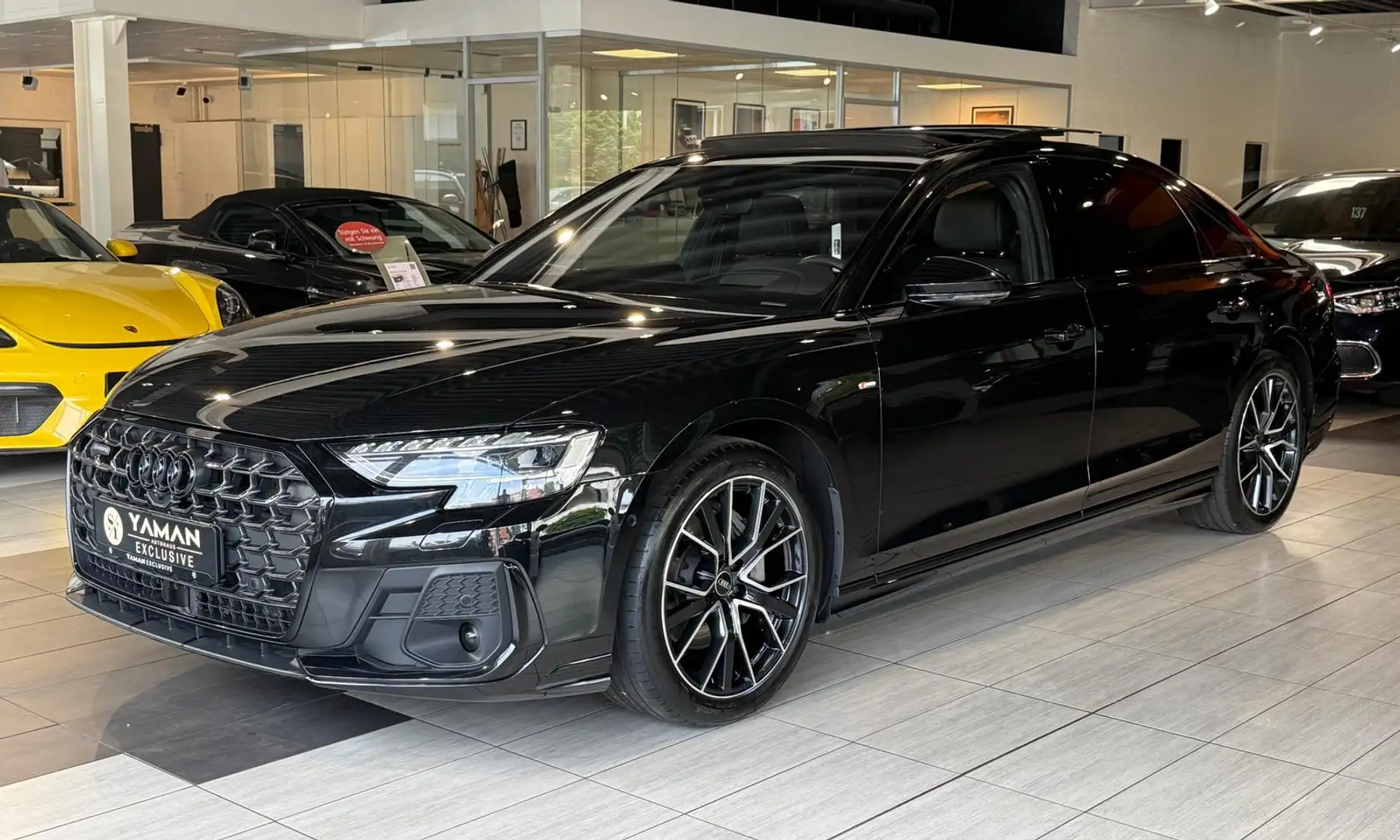 Audi A8 50 TDI L Q S Line*Pano*HuD*StHzg*B&O-Adv*3xTV Noir - 1