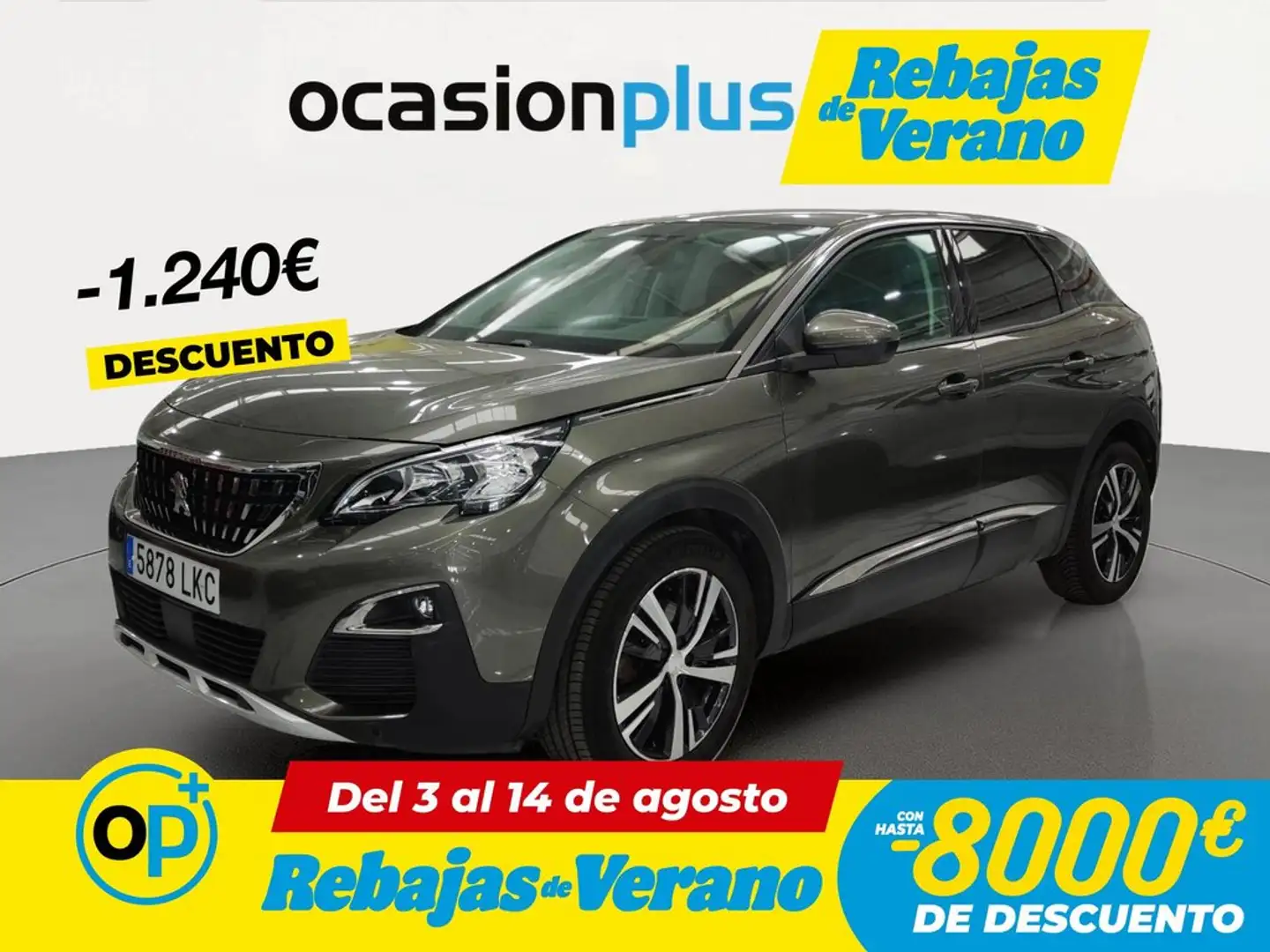 Peugeot 3008 1.2 S&S PureTech Allure 130 Gris - 1