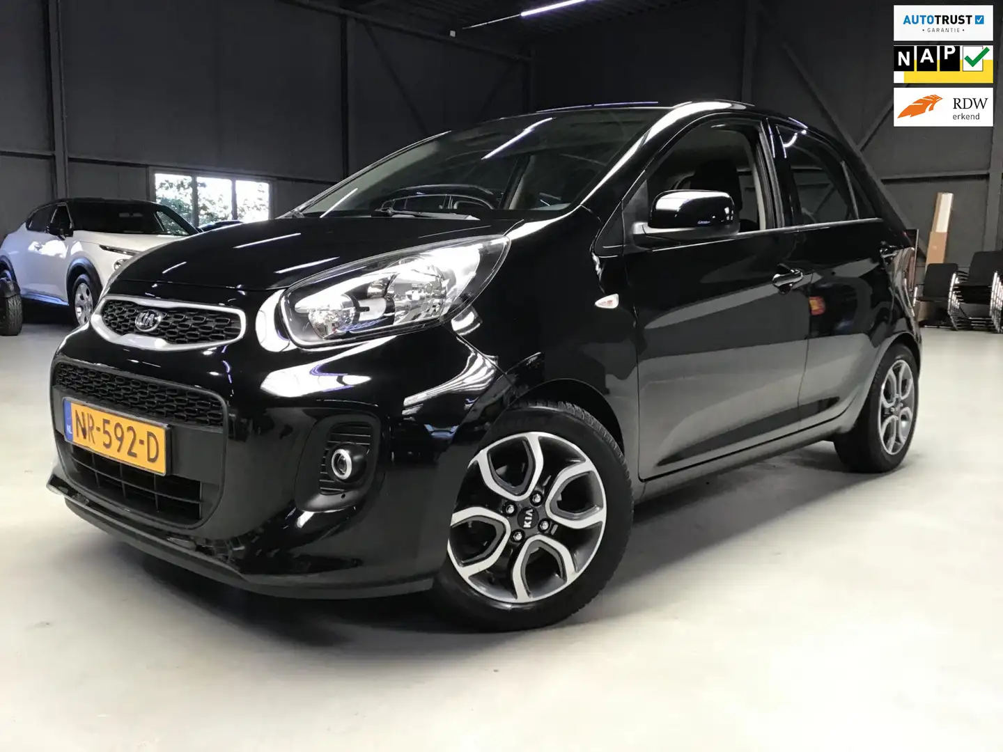 Kia Picanto 1.0 CVVT EconomyPlusLine I 45xxx KM NAP I 2e Eigen Nero - 1
